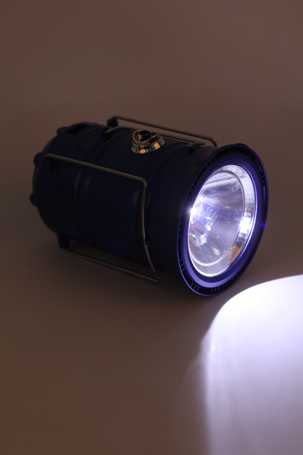 Кемпинговый LED фонарь, Синий MH-5800T с USB аккумуляторный с солнечной панелью MH-5800T (2000989474296)  Фото №5
