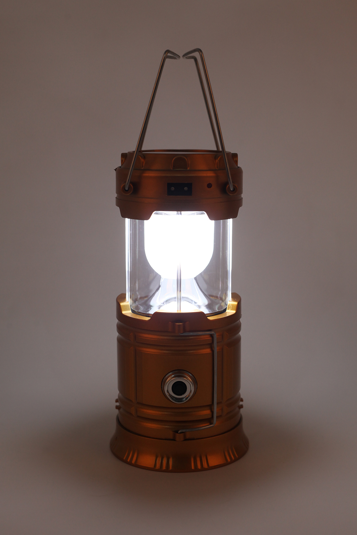 Кемпинговый LED фонарь,Золотой MH-5800T с USB аккумуляторный с солнечной панелью MH-5800T (2000989474319)  Фото №4