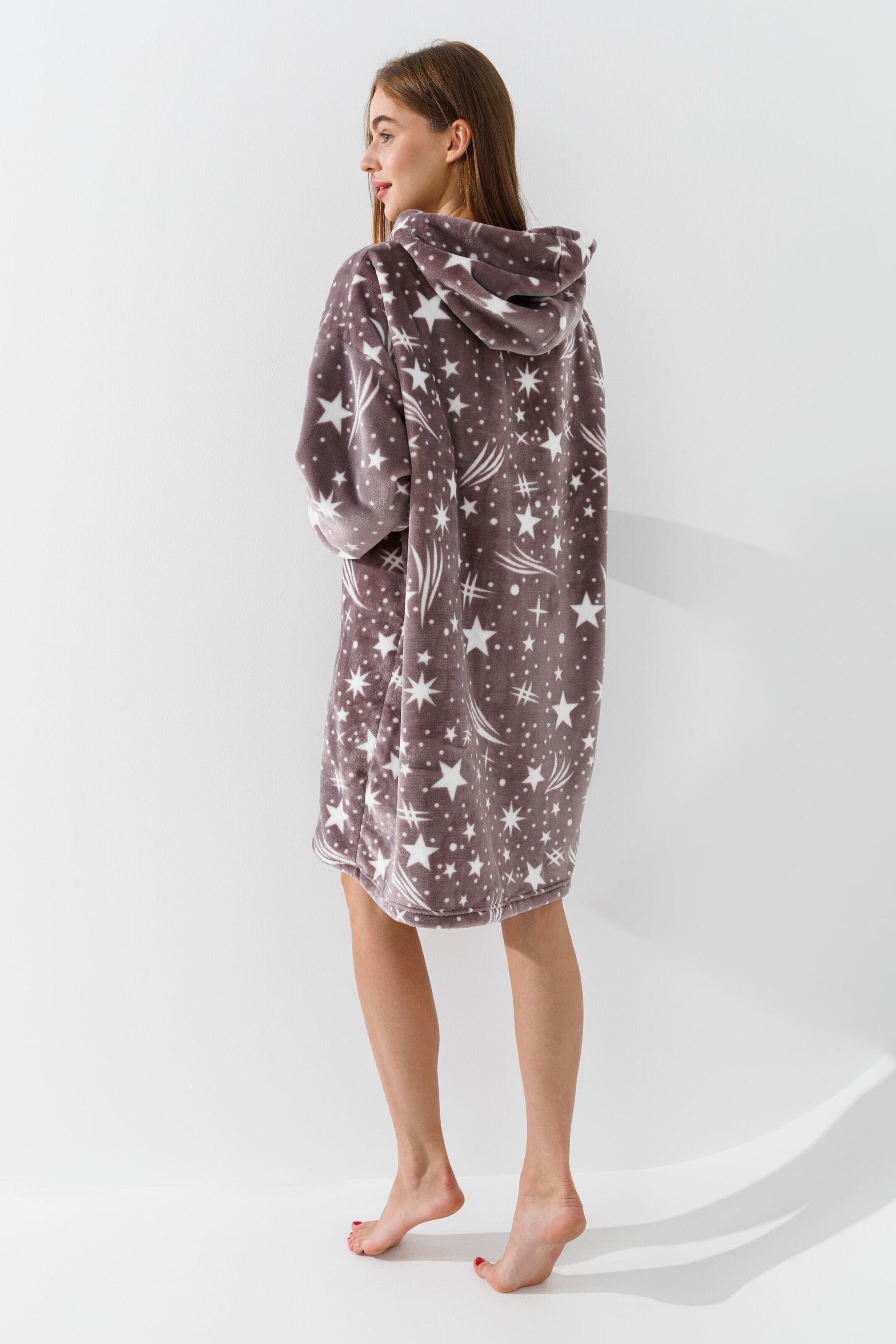 Халат женский Barwa 336 звездочки S/XL Капучино  Фото №5