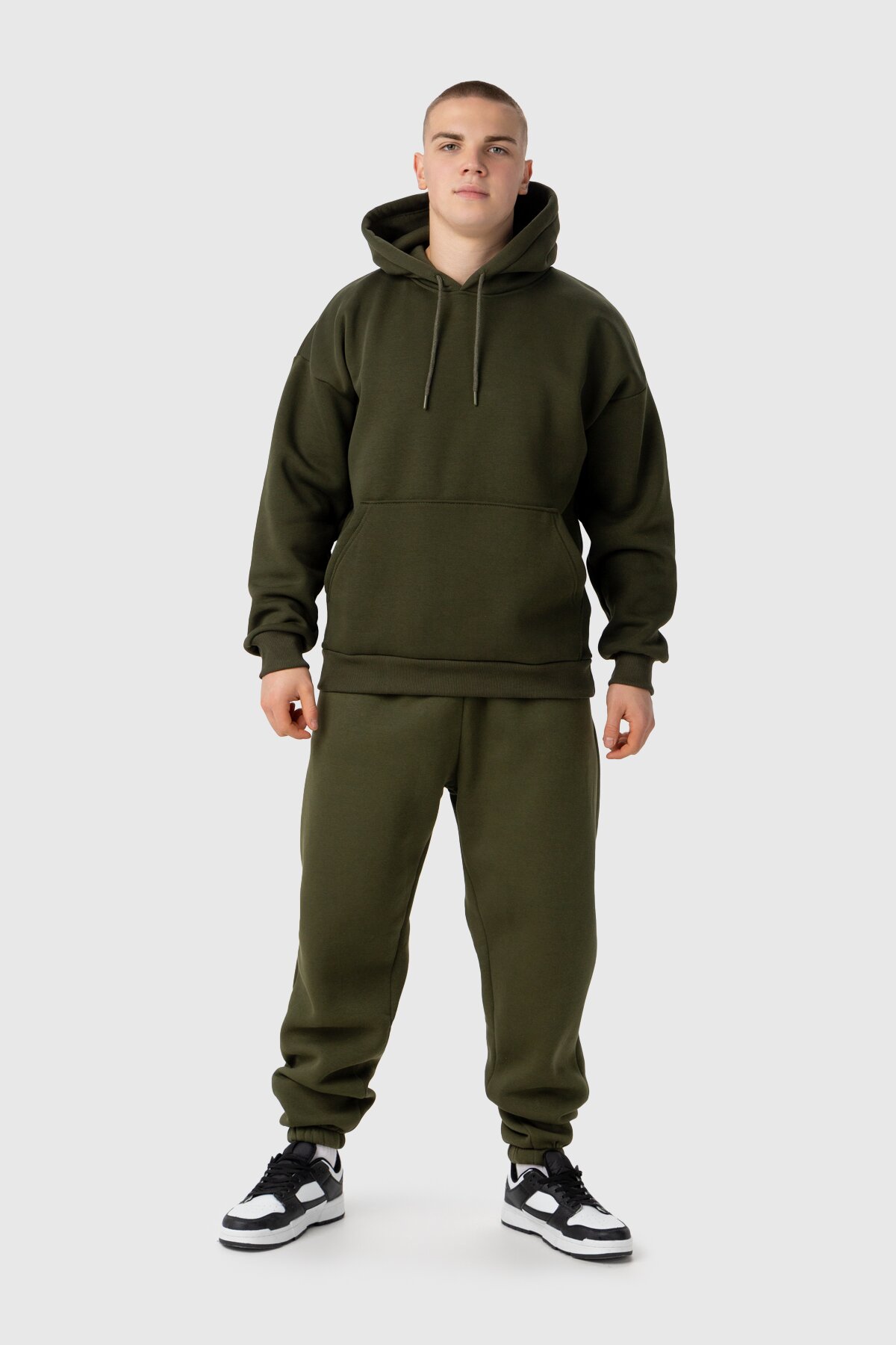 Худі однотонний чоловічий Demos DMS-038 baza 5XL Хакі (2000990059079W)  Фото №5