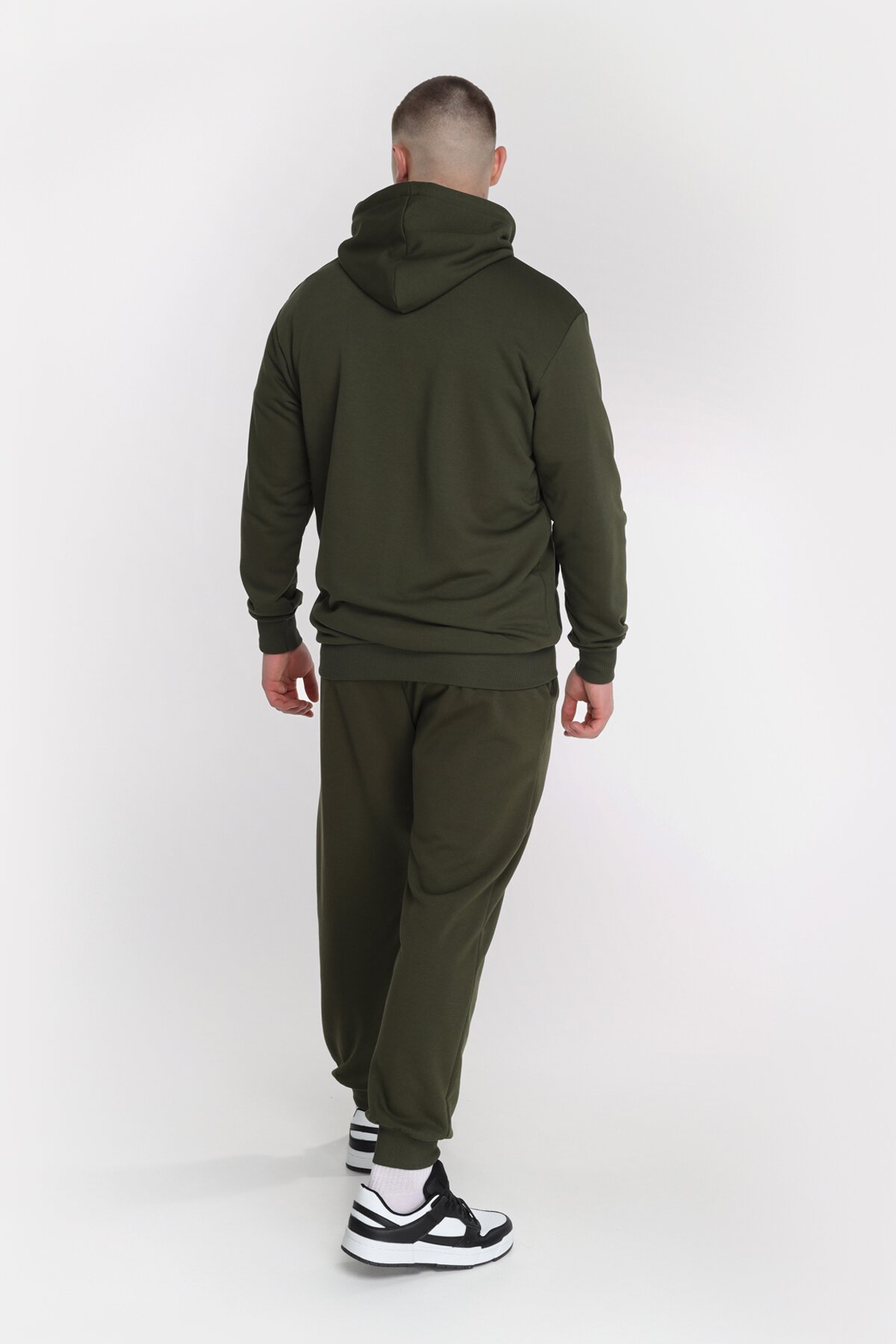 Худі однотонний чоловічий Demos DMS006 baza 4XL Хакі (2000989425854D)  Фото №7