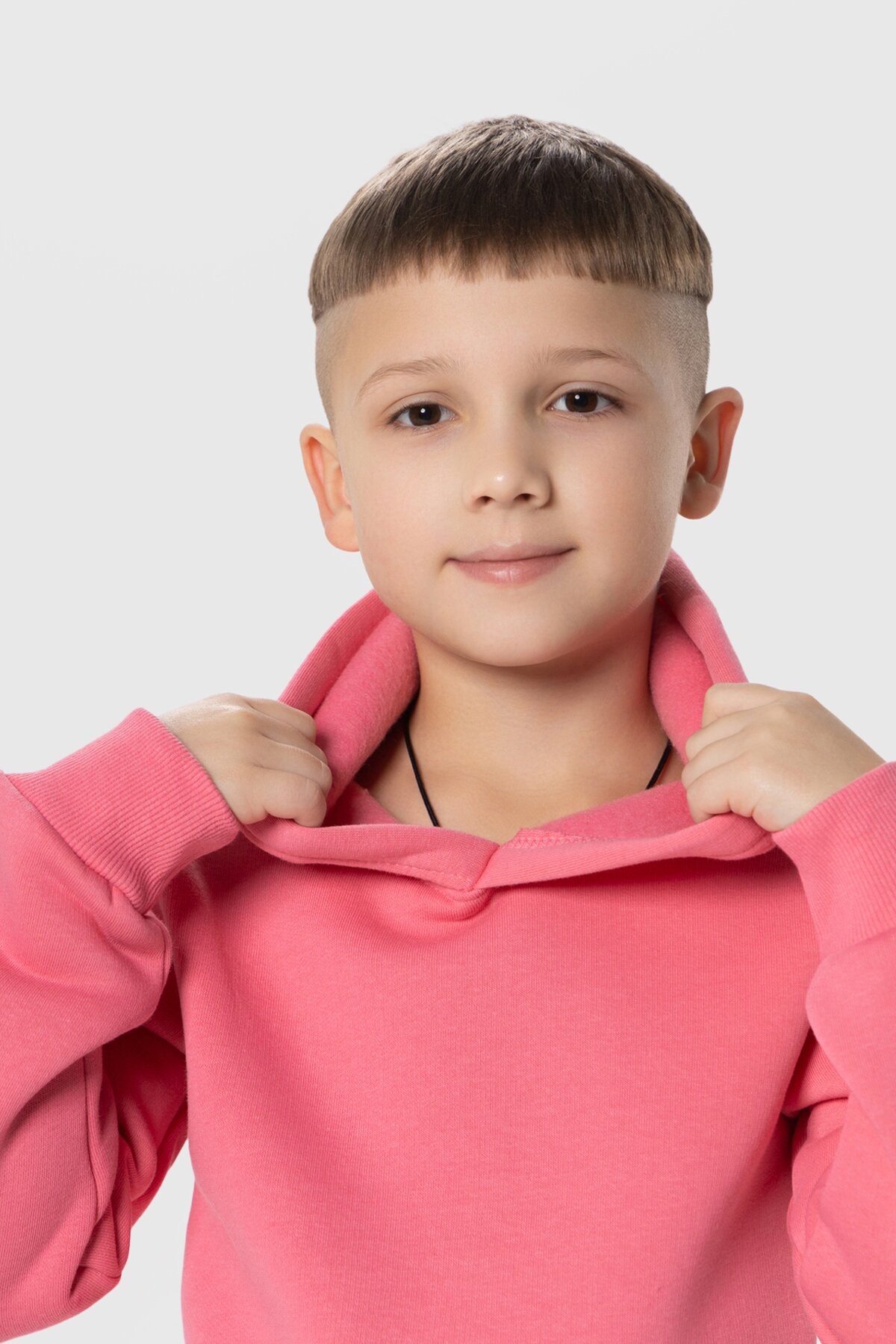 Худи однотонный детский First Kids 3164 134 см Розовый (2000990057297W)  Фото №9