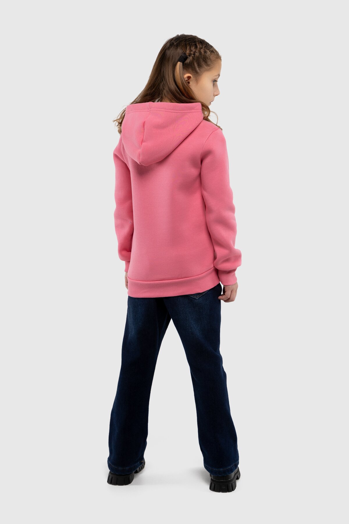 Худи однотонный детский First Kids 3164 134 см Розовый (2000990057297W)  Фото №5
