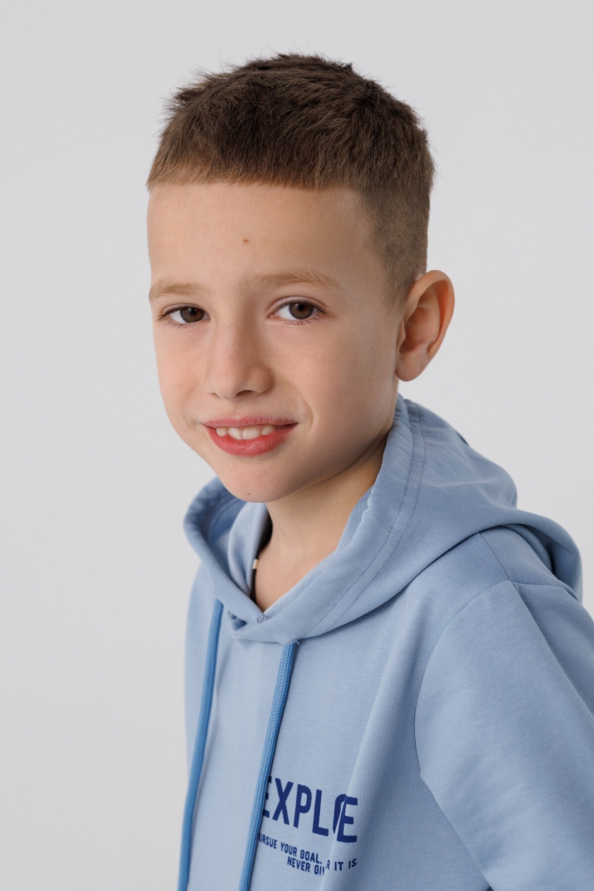 Худи с принтом для мальчика Deniz 0502 116 см Голубой (2000990438737D)  Фото №2