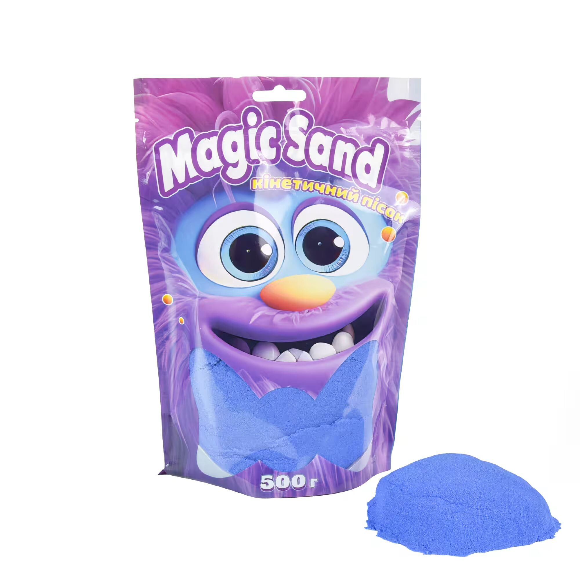 Кінетичний пісок Strateg Magic sand в пакеті 500 г 39403-9 Синій