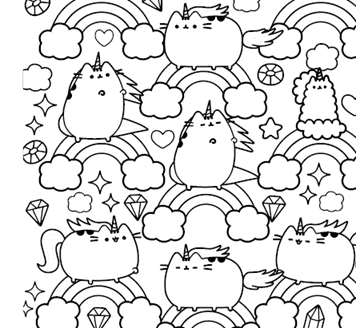Книга &quot;Минираскраска Pusheen&quot; 1722 Разноцветный  Фото №3