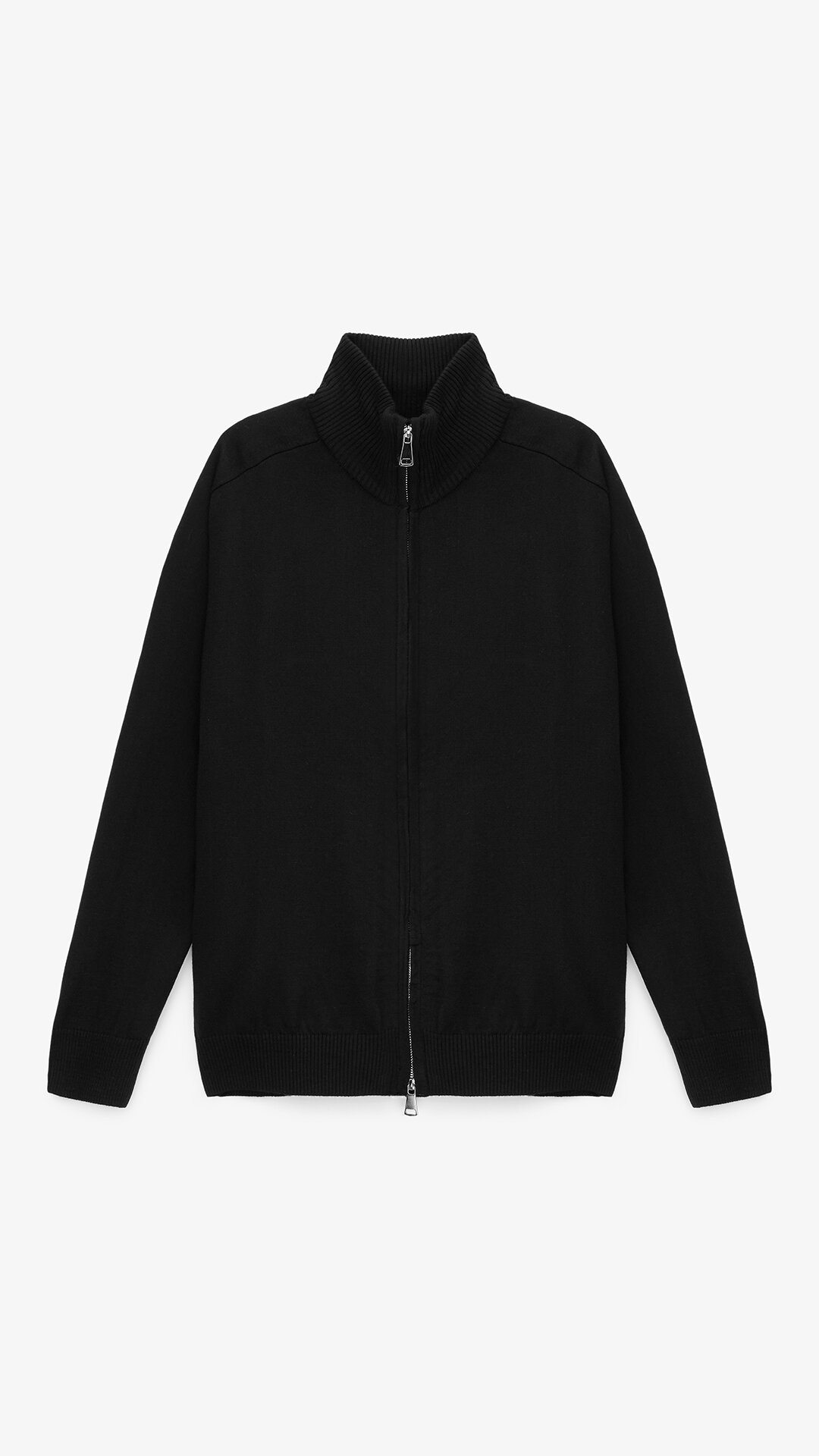 Купити Кофта однотонна чоловіча GENUA G01209-0001 3XL Чорний Артикул: 2000999472053 Фото повноекранне №7