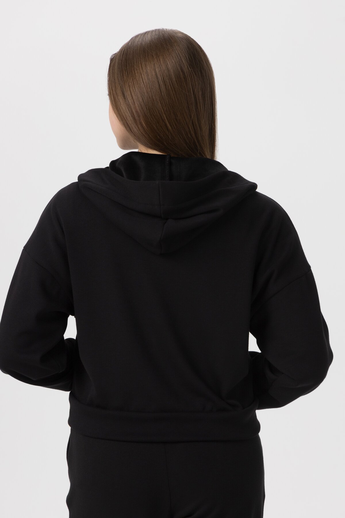 Кофта однотонная женская 2345-K 2XL Черный (2000990233677W)  Фото №6