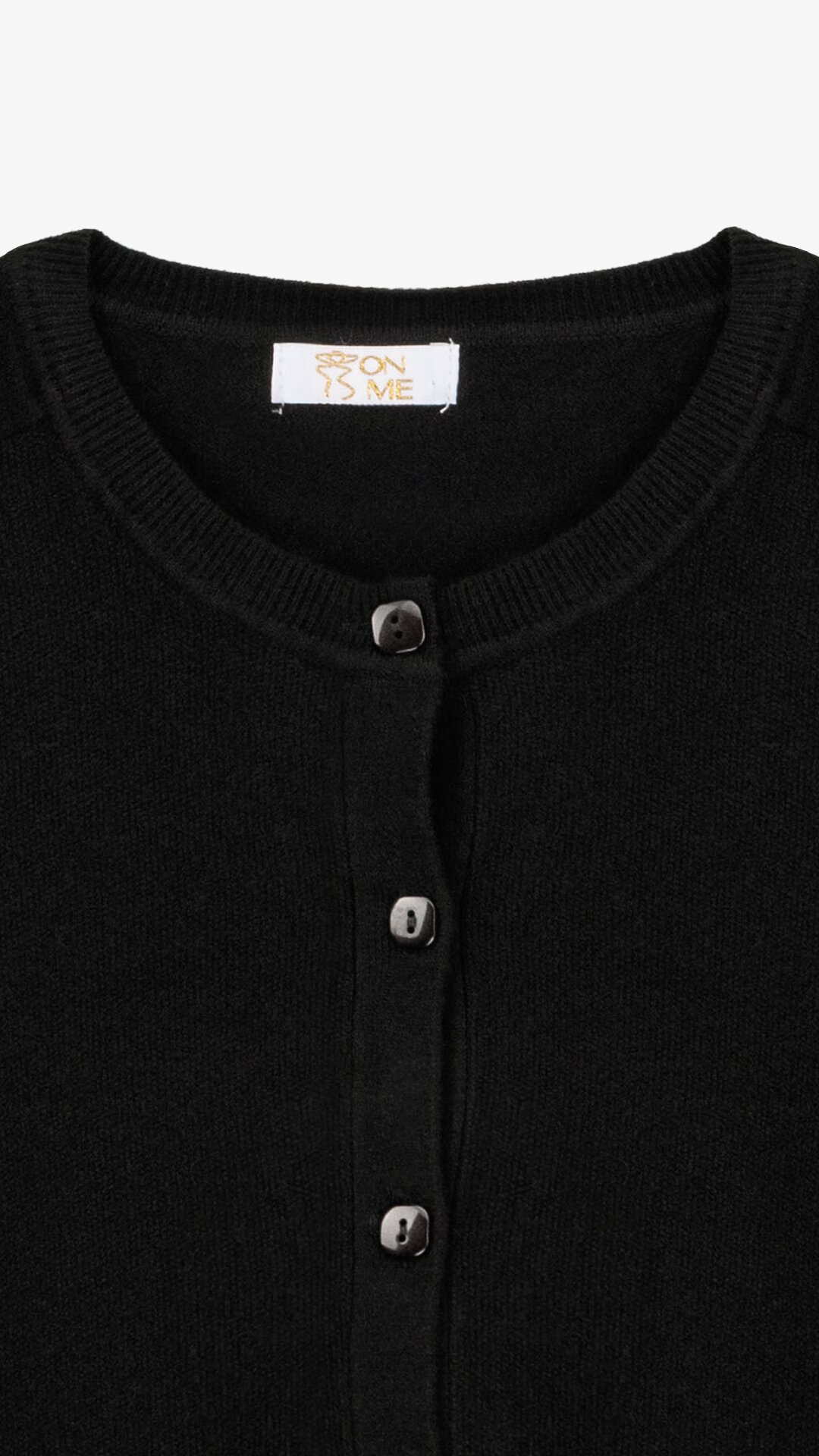 Кофта однотонная женская On me T23163 One Size Черный  Фото №6