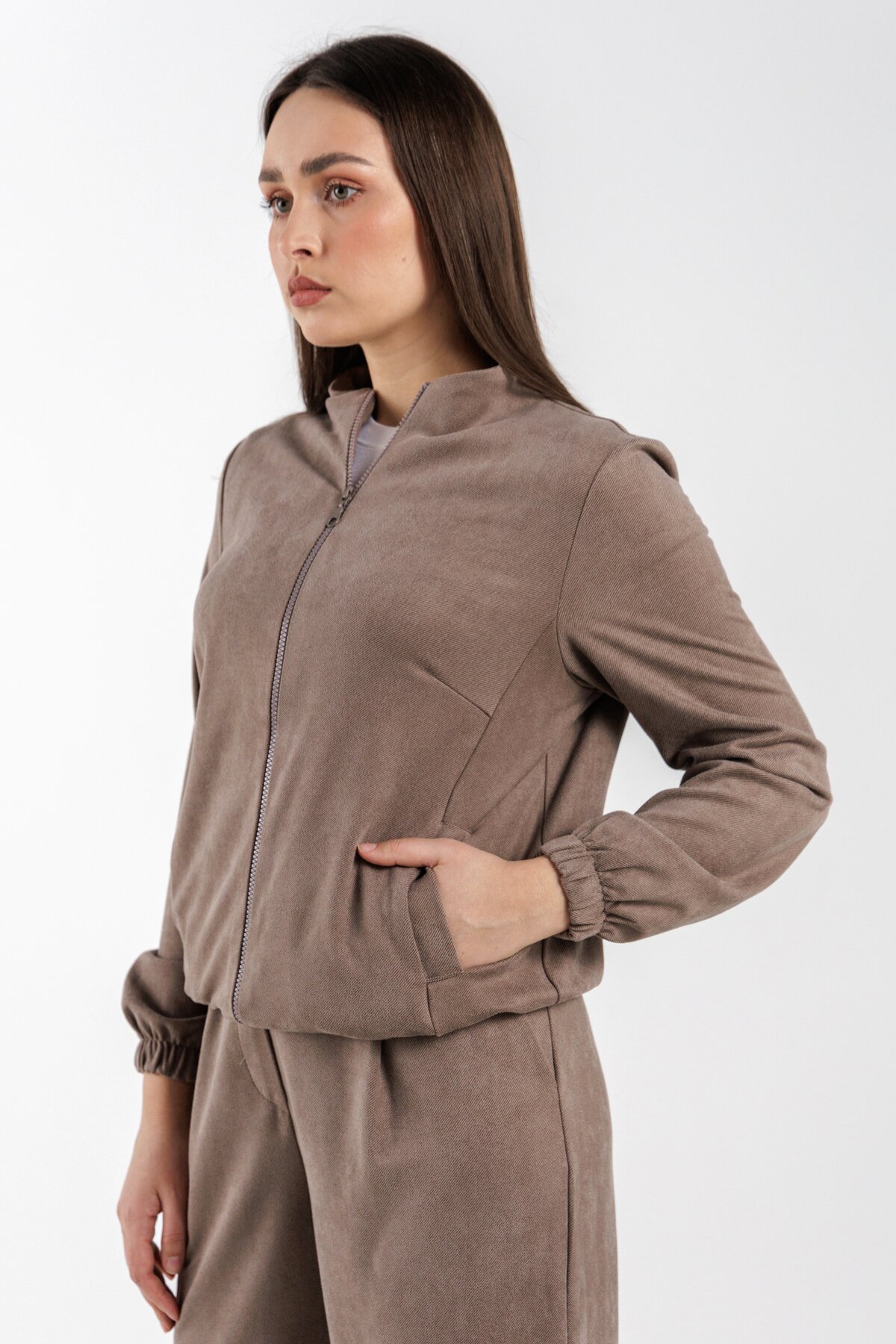 Кофта жіноча 2408-K 2XL Коричневий (2000990436917D)  Фото №2
