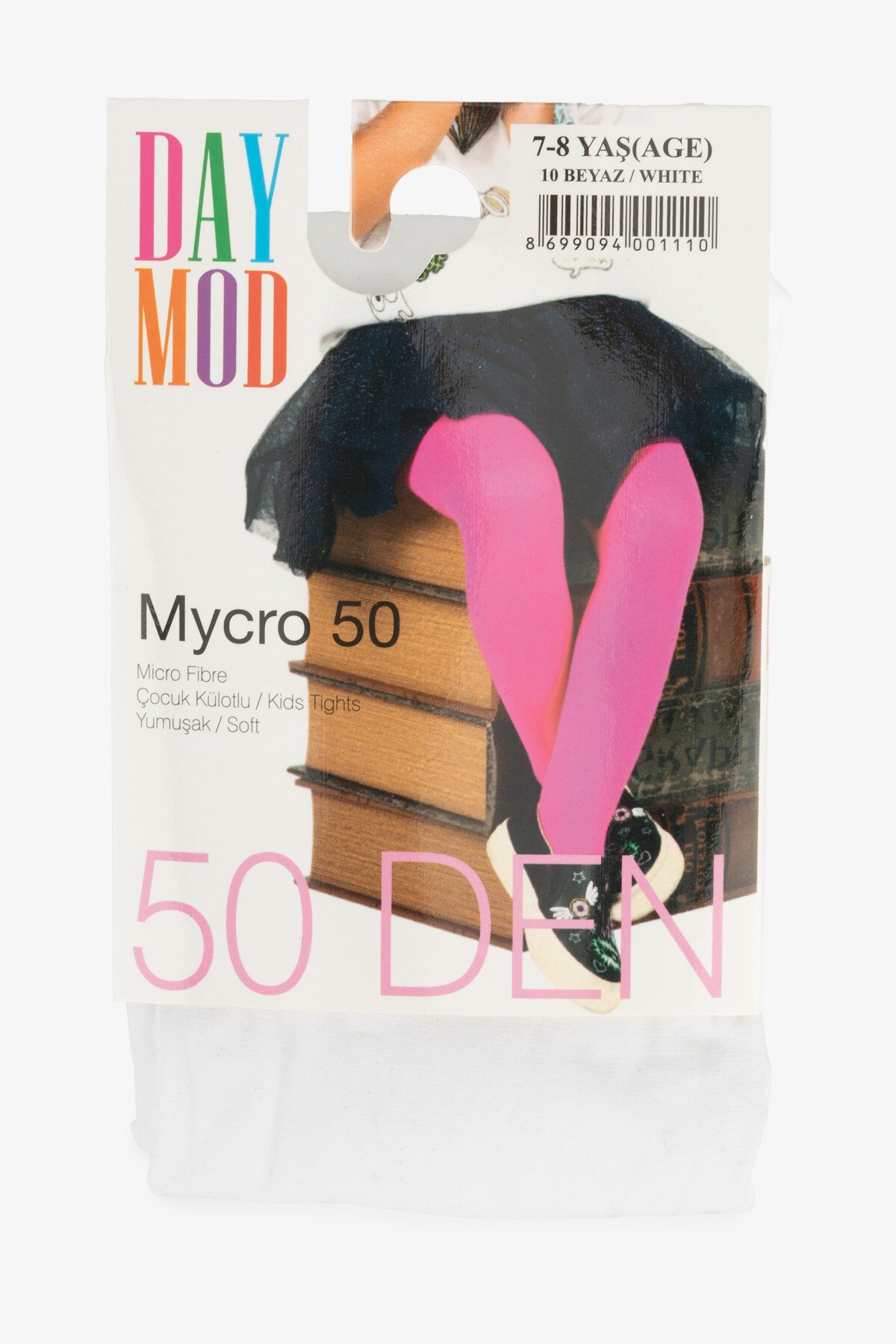 Колготы для девочки Day Mod Mycro 50 Den 11-12 лет Белый