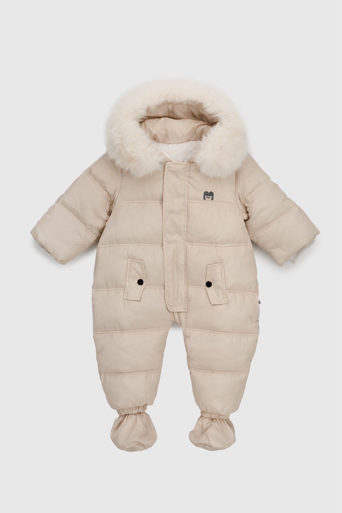 Комбінезон дитячий Snowgenius 190719 68 см Бежевий (2000990677846W)  Фото №0