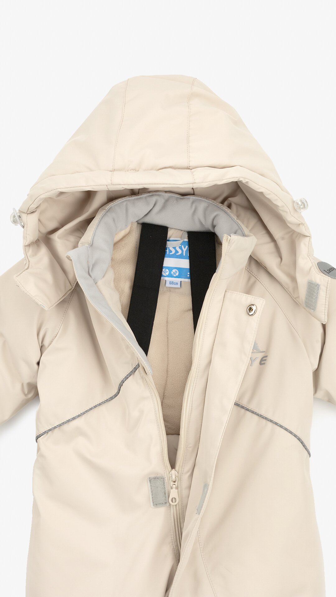 Комбинезон для девочки Snowgenius D890-01 62 см Бежевый  Фото №4