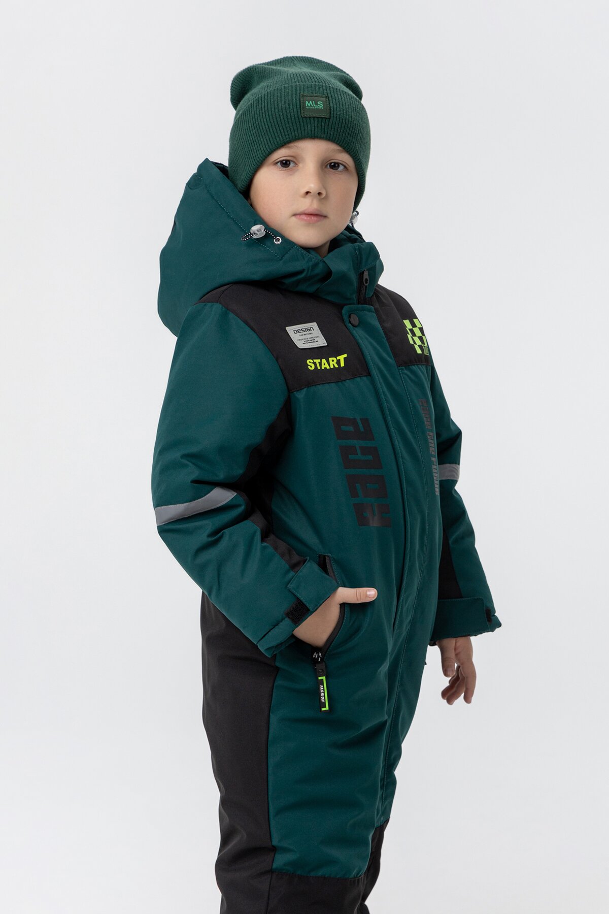 Комбінезон для хлопчика Snowgenius H20-011 128 см Зелений (2000989627579W)  Фото №1
