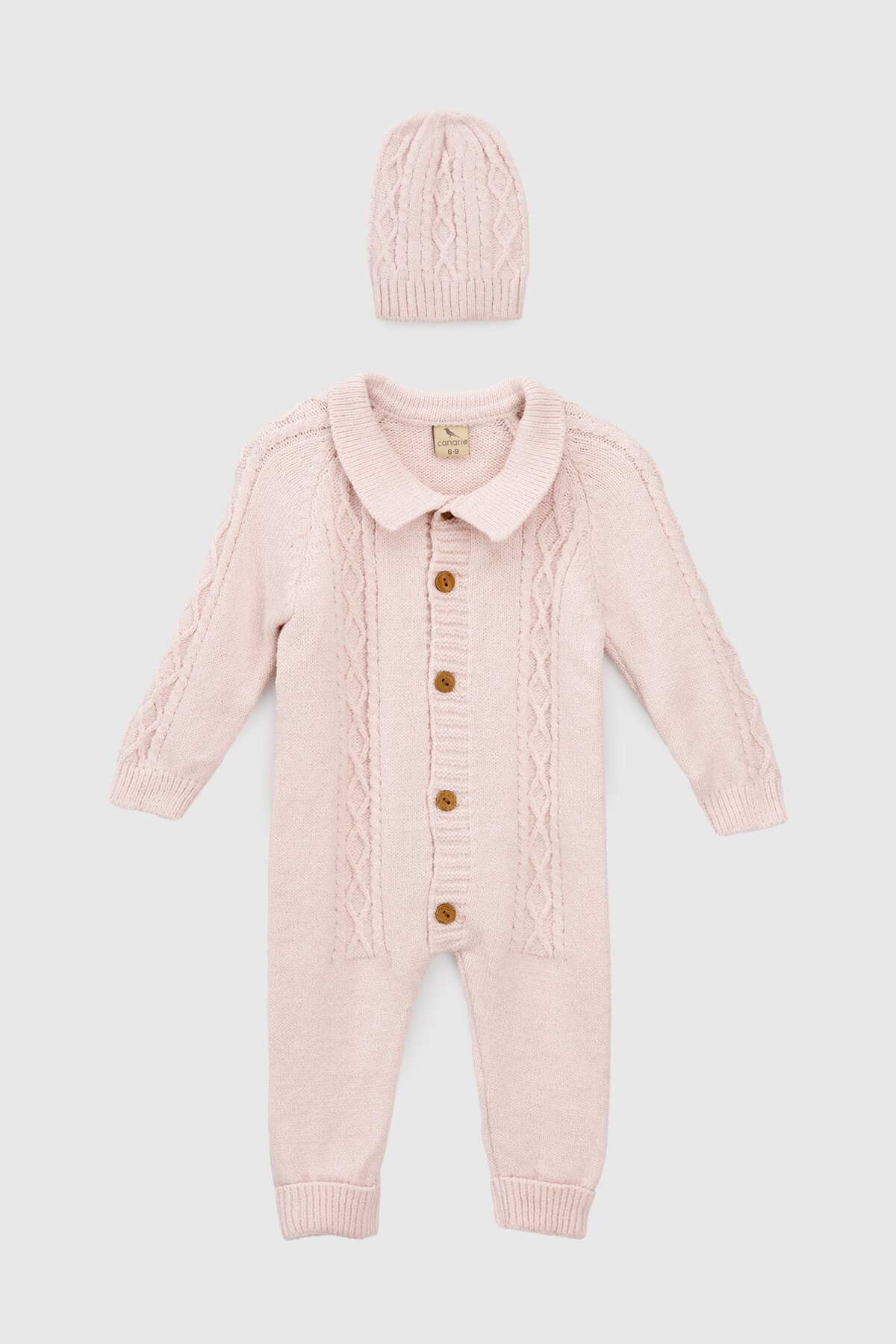 Комбинезон для девочки Mini Papi 20038 74 см Розовый (2000990746481D)  Фото №0