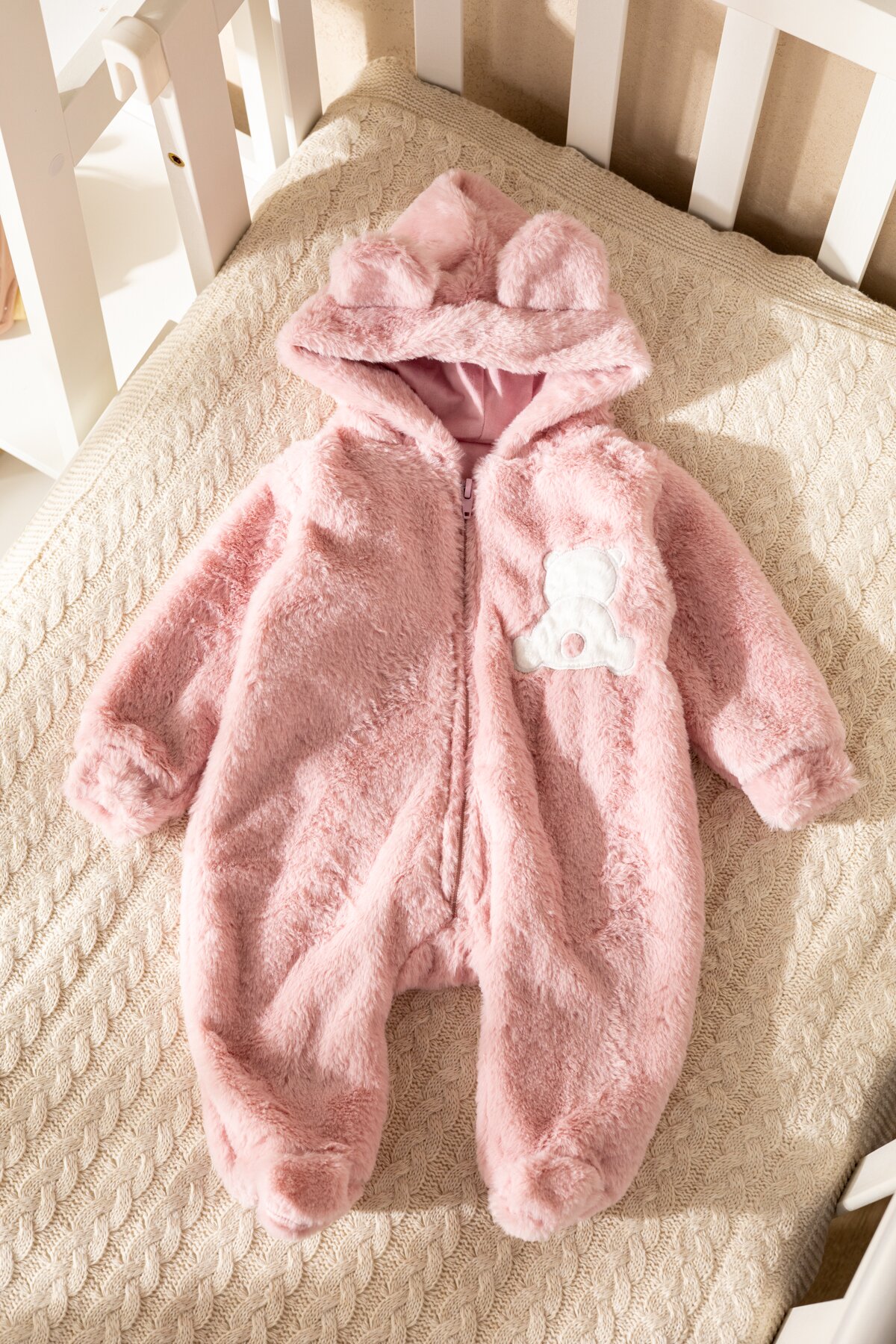 Комбинезон малявка Mini Papi 8208 Пудровий (2000990095541W)  Фото №0