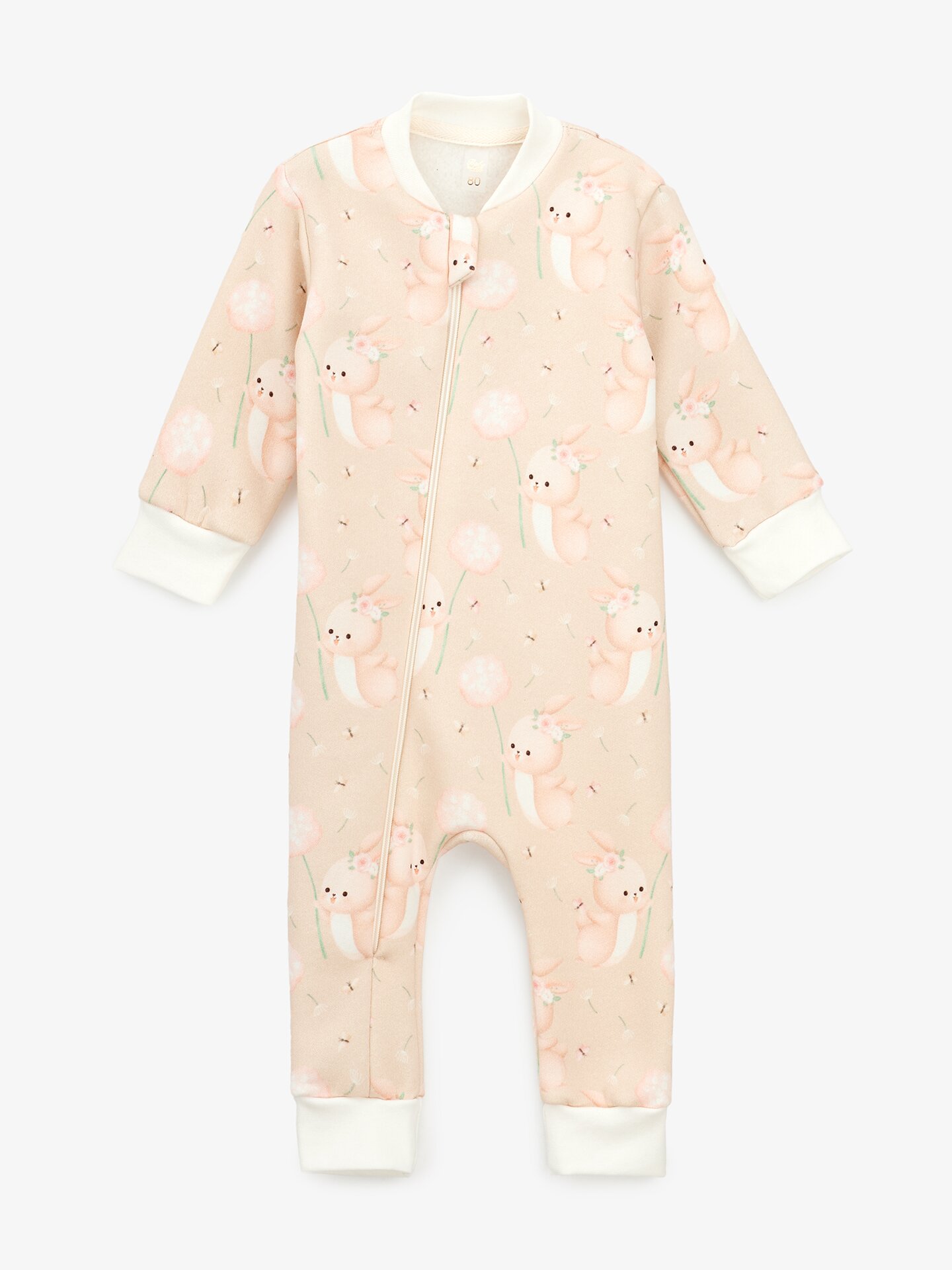 Купити Комбінезон (ромпер) Зайка для дівчинки Baby Life 21-31 80 см Різнокольоровий Артикул: 2000999617980 Фото повноекранне №1