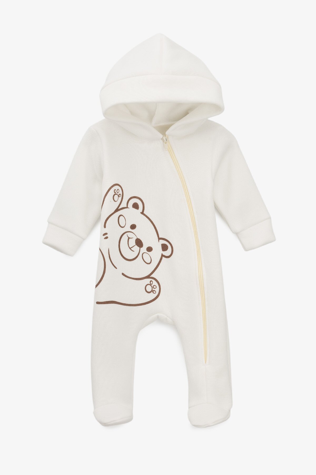 Комбинезон утепленный детский Baby Life 2205 74 см Молочный  Фото №0