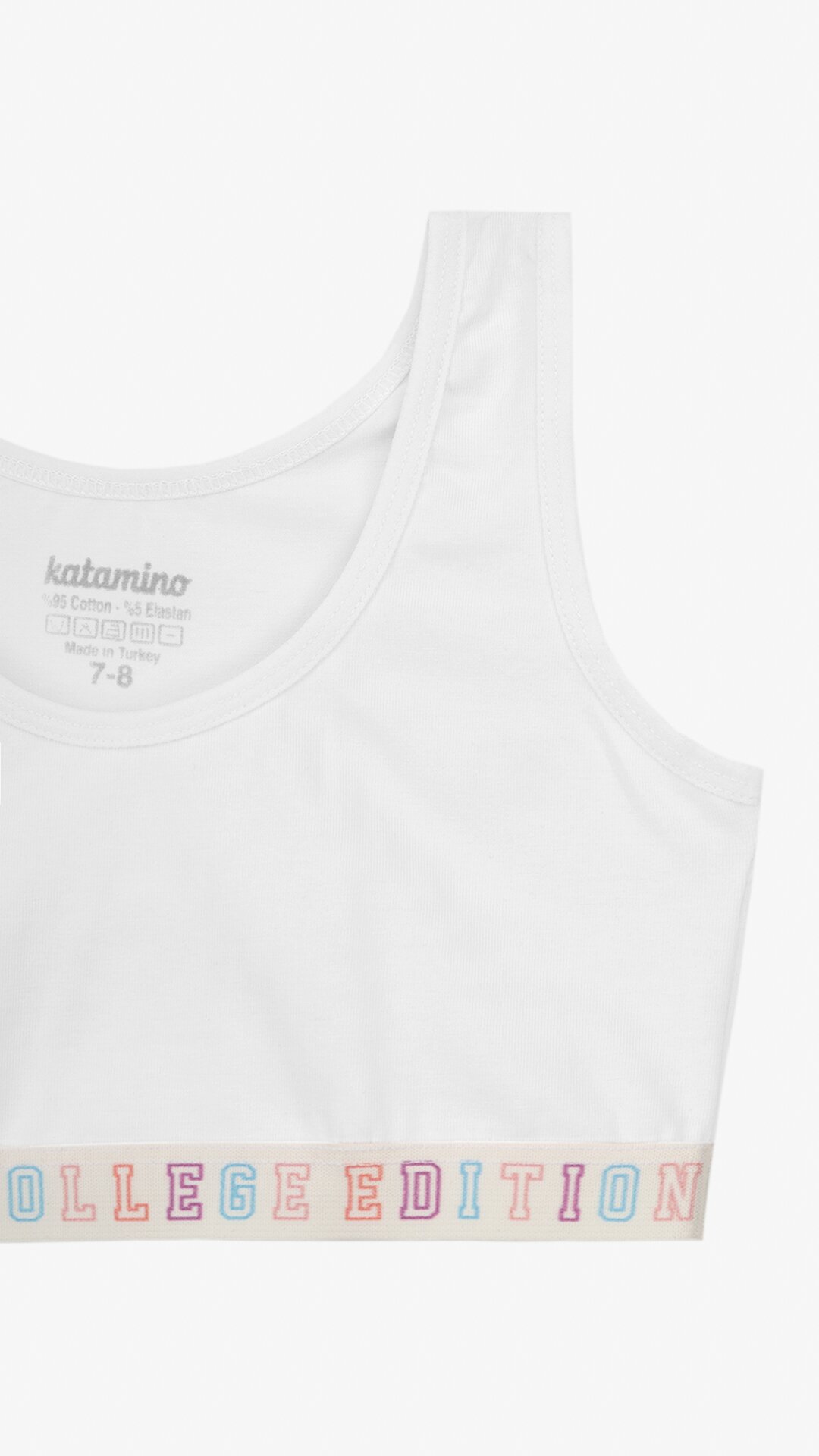 Комплект білизни топ+труси для дівчинки Katomino K128508 7-8 років Білий  Фото №2