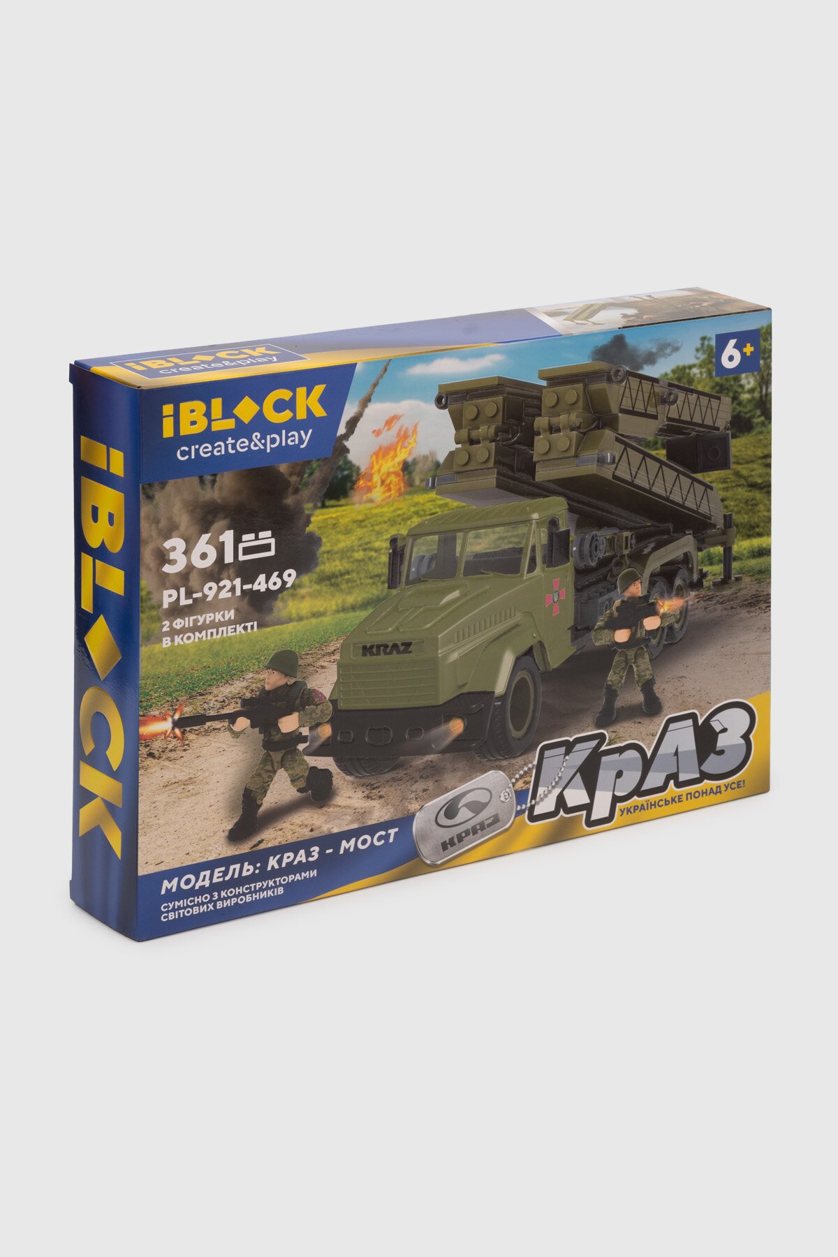 Конструктор АРМІЯ КРАЗ Мост IBLOCK PL-921-469 Різнокольоровий (2000990278746)