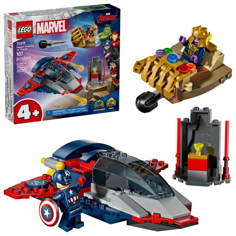 Купить Конструктор LEGO Капитан Америка против Таноса 76319 107 эл. Разноцветный Артикул: 5702017817910 Фото на весь экран №2
