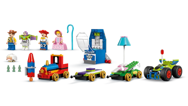 Купити Конструктор LEGO Святкування з Історії Іграшок: потяг і авто для перегонів 43264 206 ел. Різнокольоровий Артикул: 5702017814520 Фото повноекранне №3