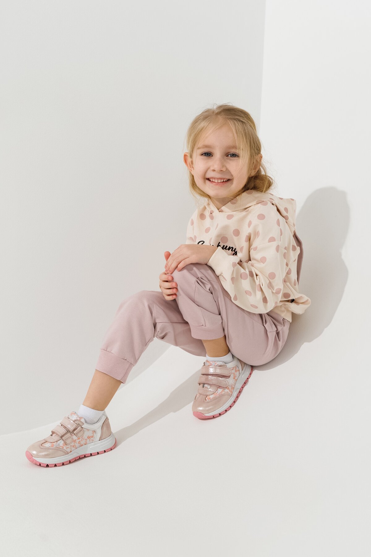 Костюм худи+штаны для девочки Baby Show 483 92 см Молочный  Фото №5