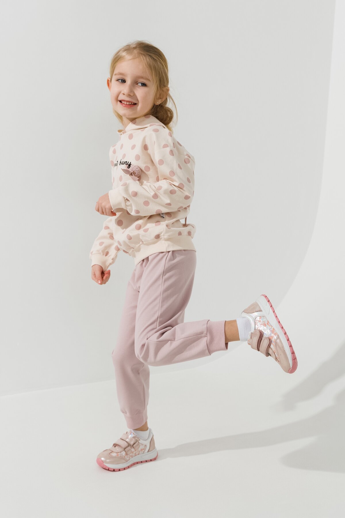 Костюм худи+штаны для девочки Baby Show 483 92 см Молочный  Фото №4