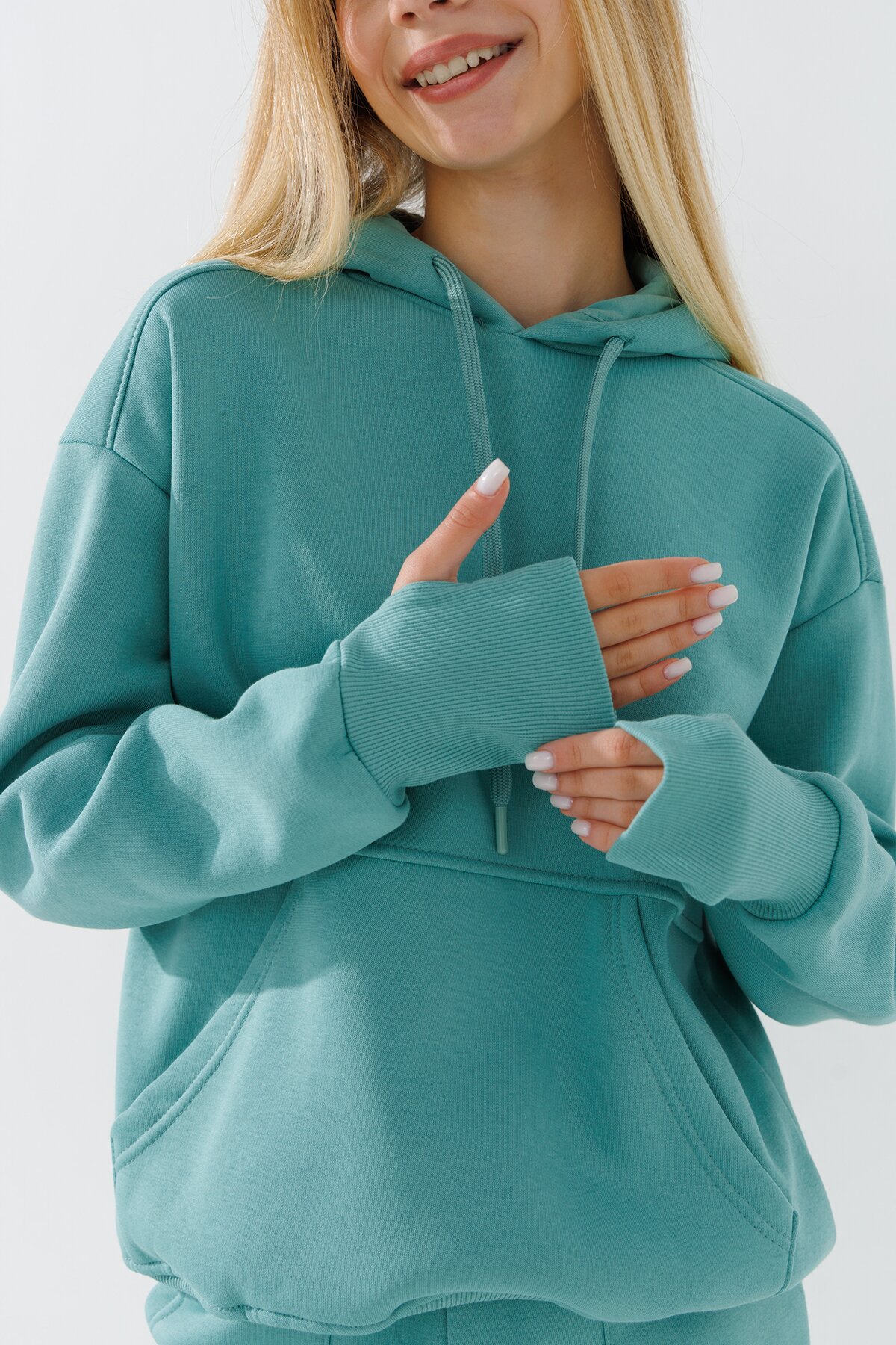 Костюм худі+штани дитячий Waxmen 7141-1 146 см М&#039;ятний  Фото №3