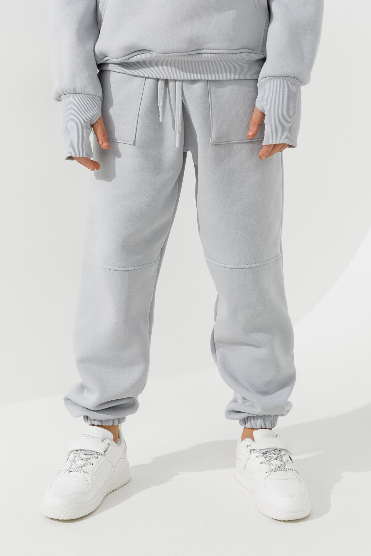 Костюм худі+штани дитячий Waxmen 7141-1 146 см Світло-сірий  Фото №11