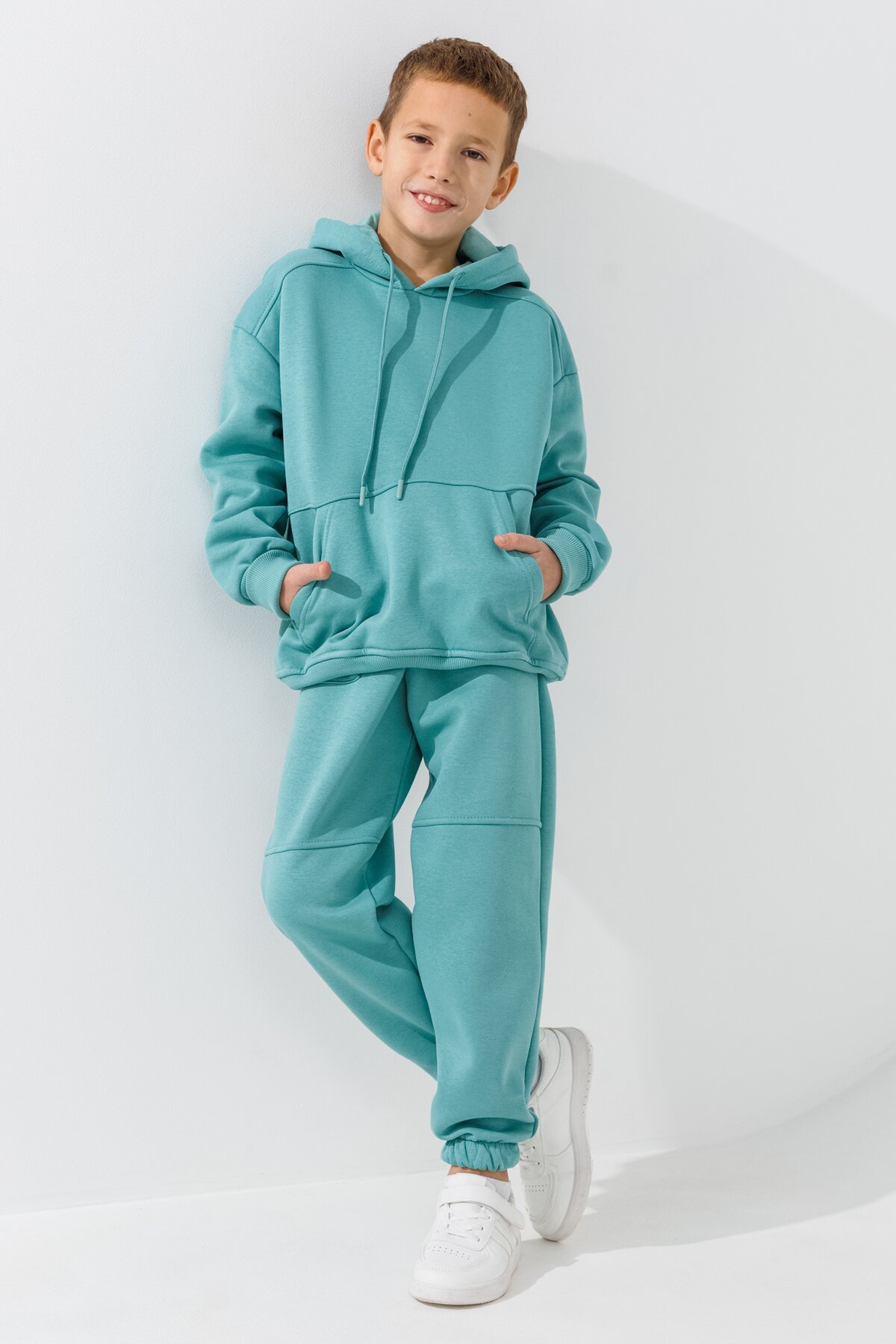 Костюм худи+штаны детский Waxmen 7141 122 см Мятный  Фото №0