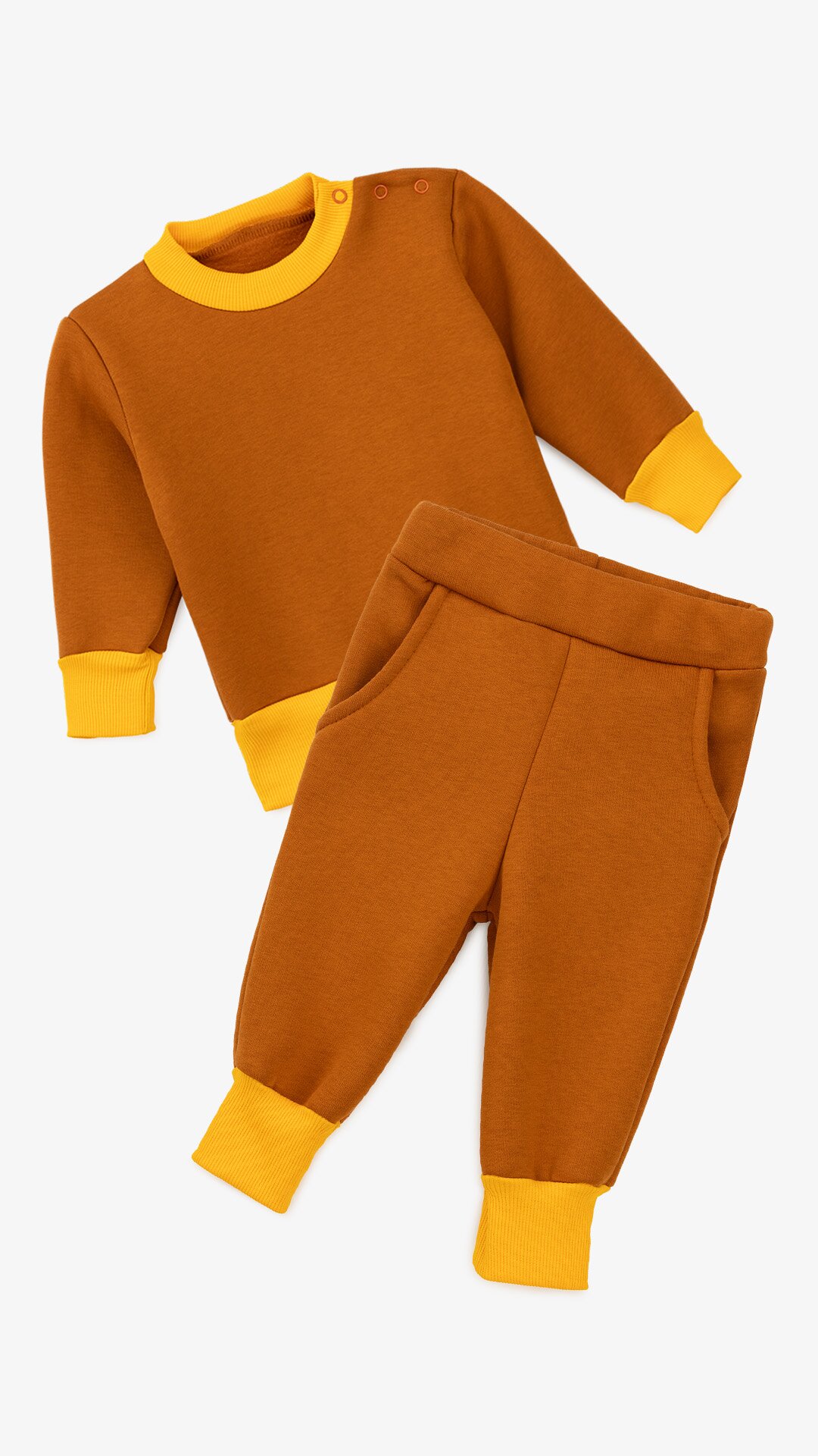 Купити Костюм кофта+штани для хлопчика Baby Life 21-08 74 см Коричневий Артикул: 2000999350115 Фото повноекранне №1