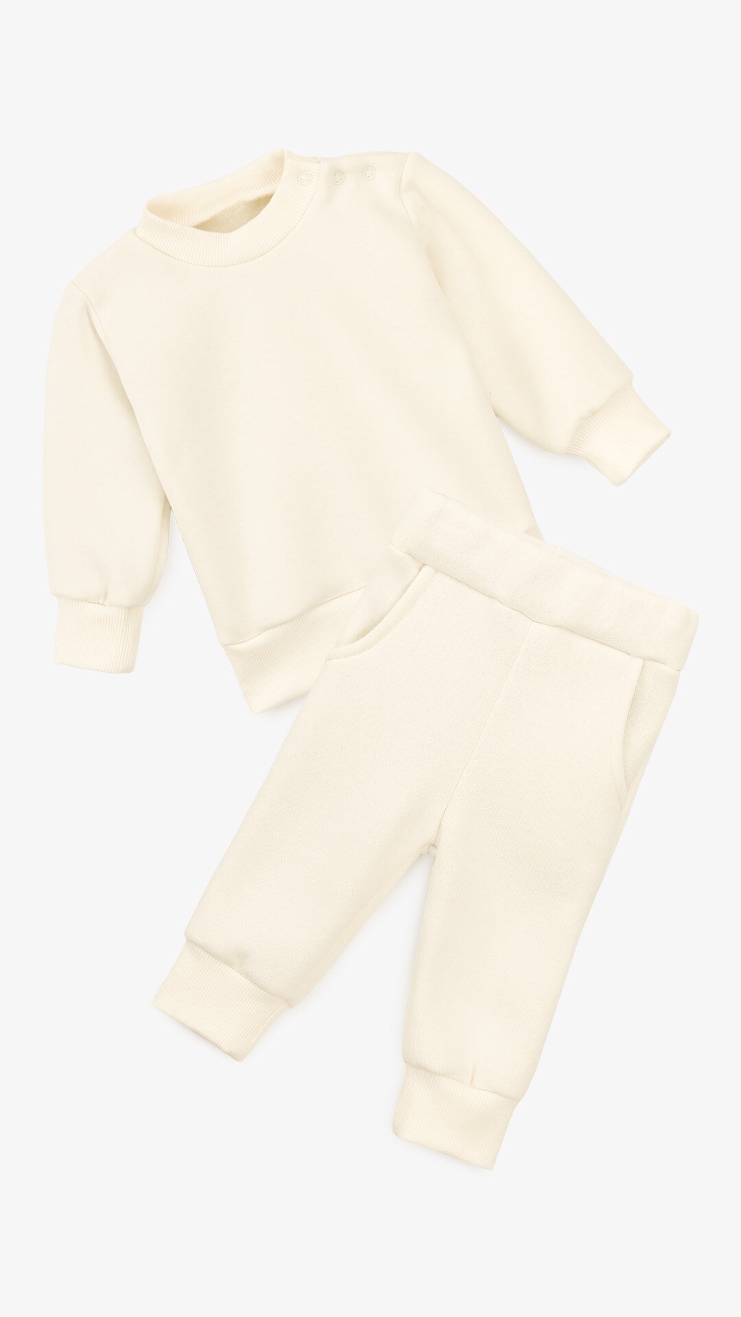 Купити Костюм кофта+штани для хлопчика Baby Life 21-08 62 см Молочний Артикул: 2000999350030 Фото повноекранне №1