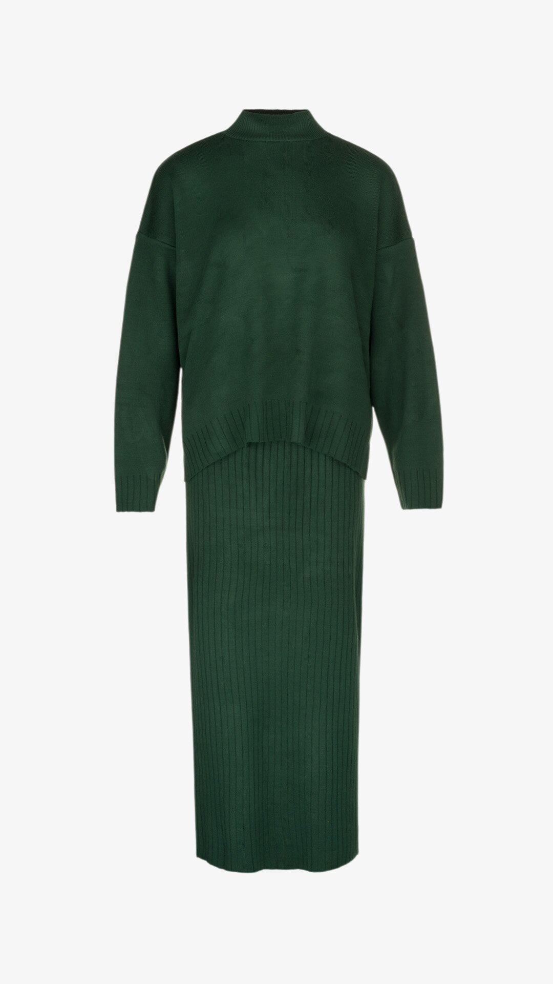 Костюм однотонний жіночий Park karon 10270 One Size Темно-зелений  Фото №6
