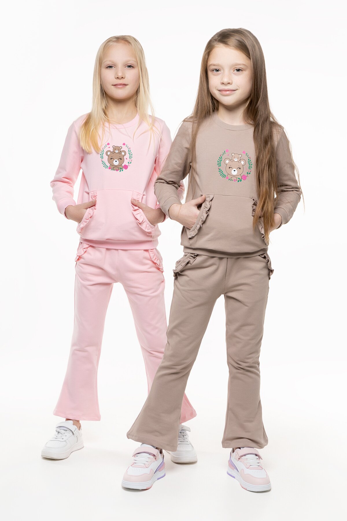 Костюми для дiвчинки (світшот+штани) Pop Fashion 7260 92 см Рожевий (2000990158437D)(SC)  Фото №7