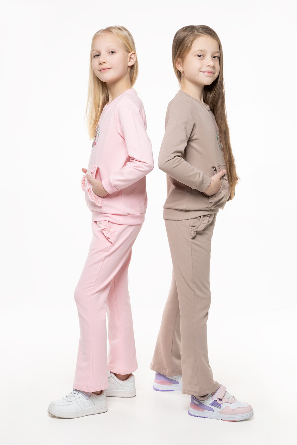 Костюми для дiвчинки (світшот+штани) Pop Fashion 7260 92 см Рожевий (2000990158437D)(SC)  Фото №8