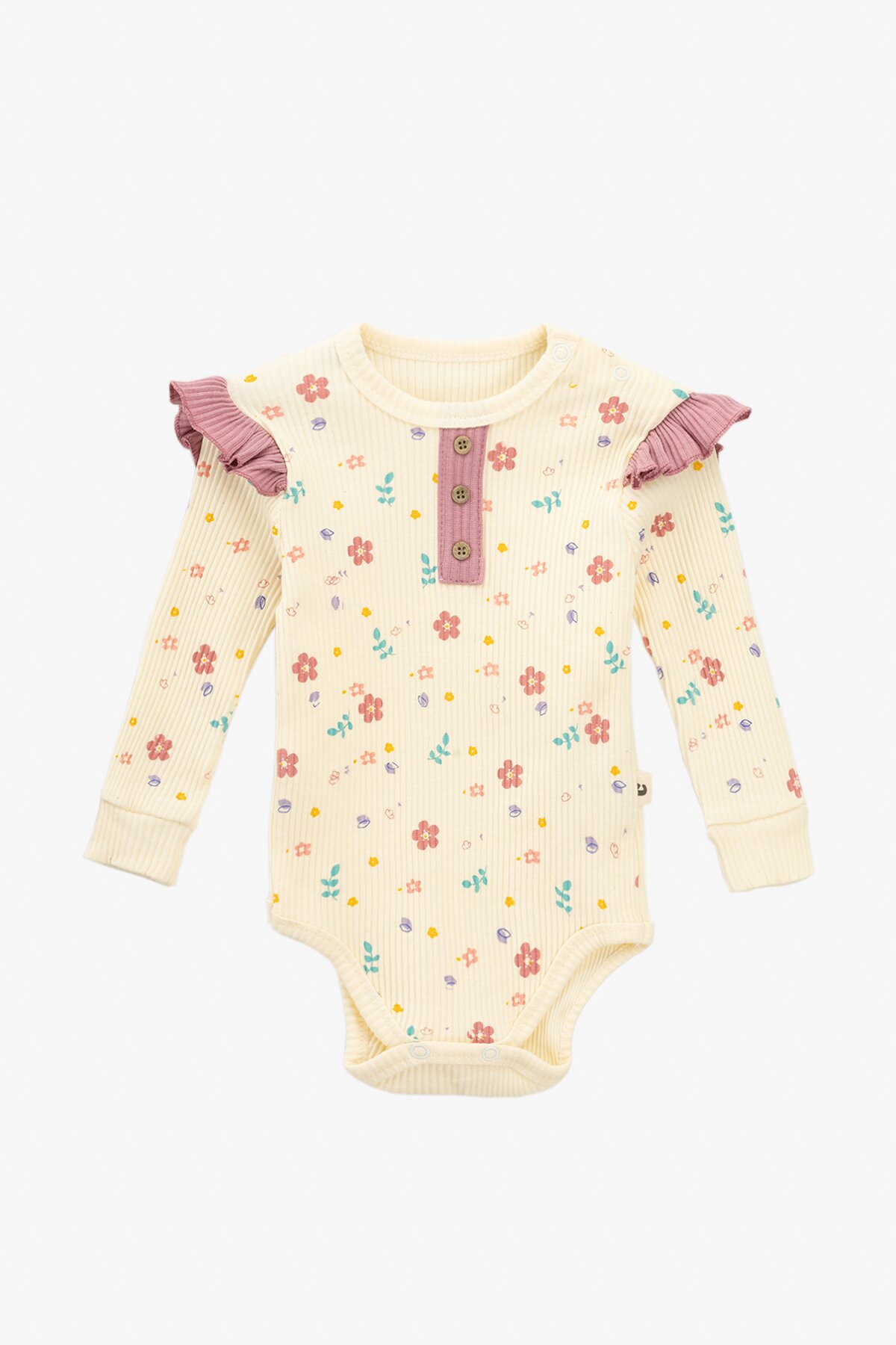 Костюм боди+штаны для девочки Mini Papi 5002 68 см Пудровый  Фото №1