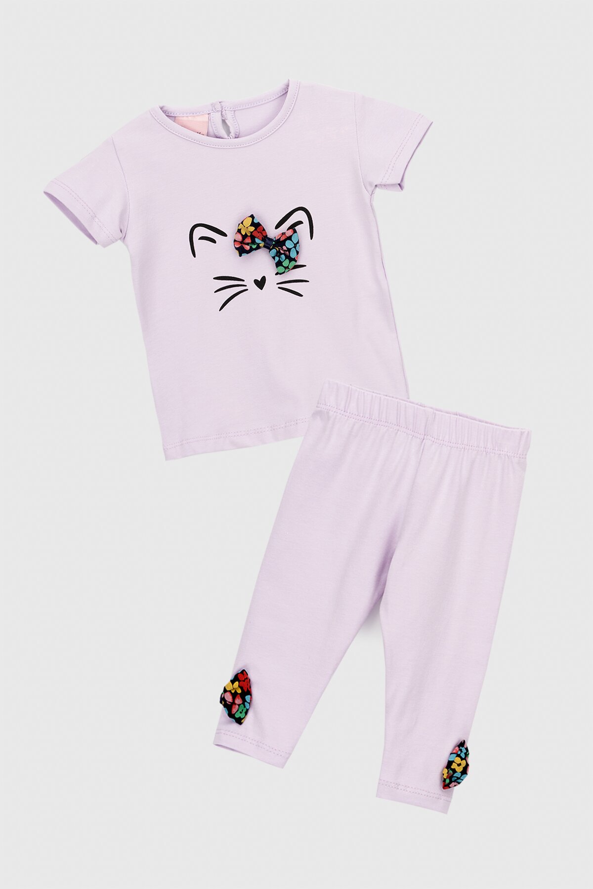 Костюм футболка+лосини для дівчинки Baby Show 249781 68 см Ліловий  Фото №0
