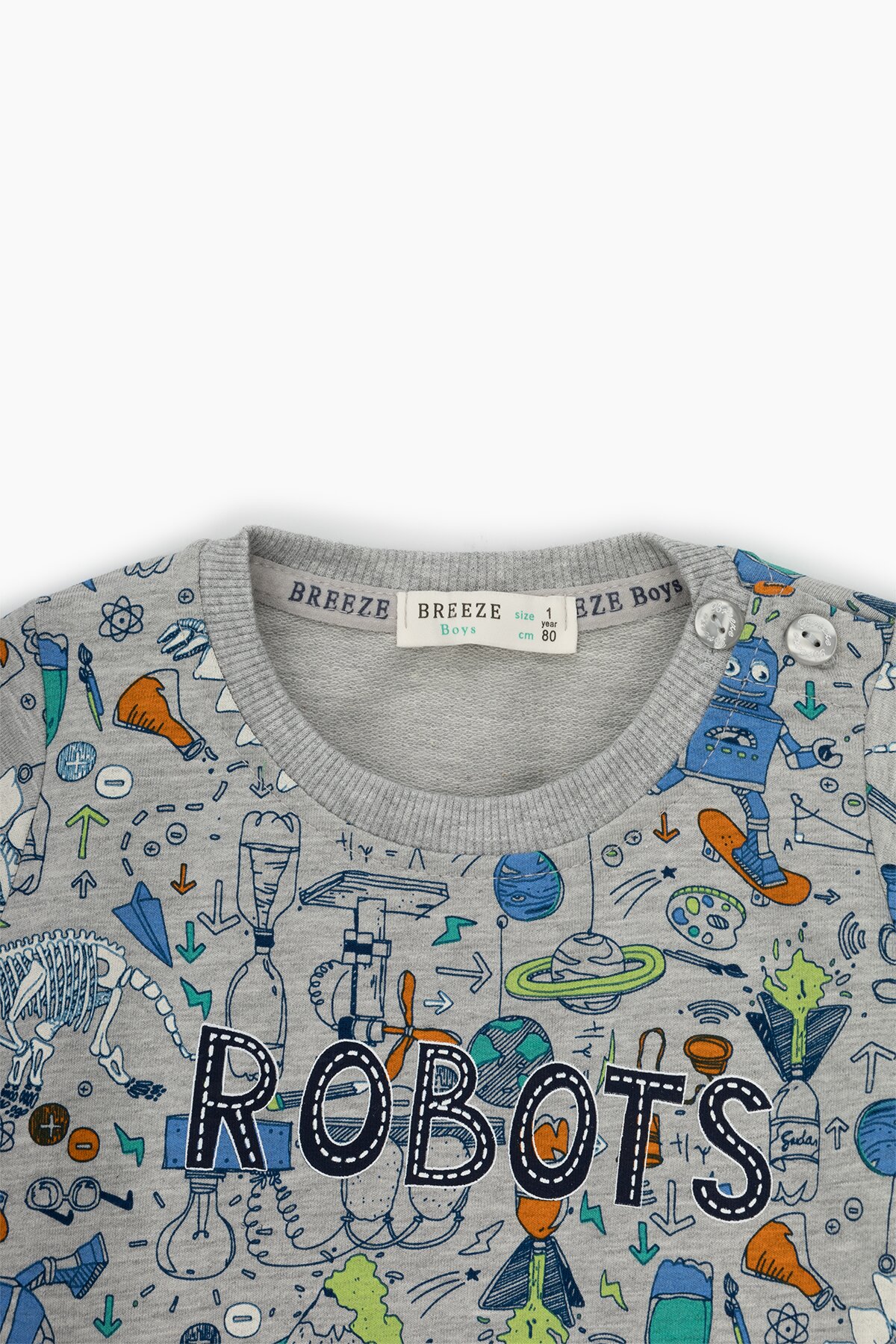 Костюм малютка для мальчика Breeze 16686 68 см Серый (2000989803942D)  Фото №4