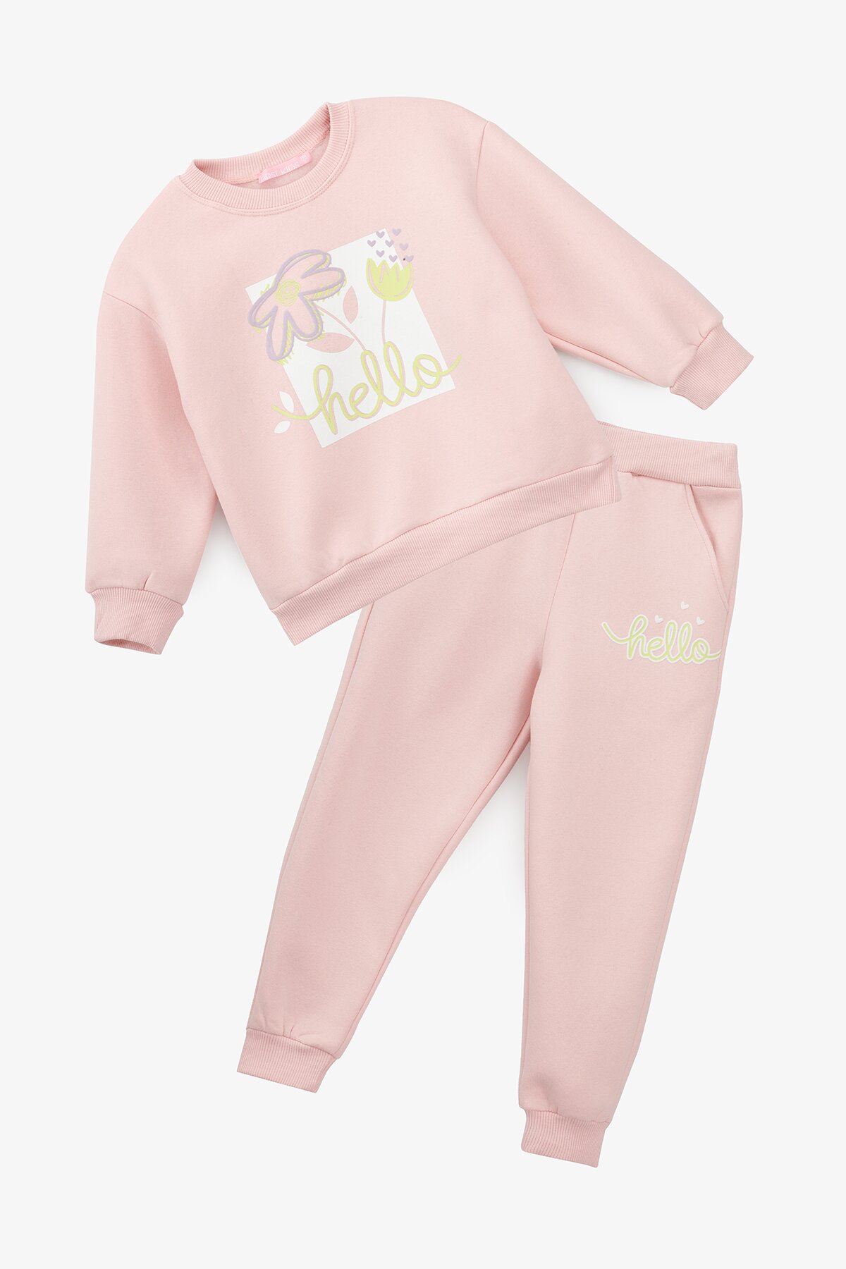 Костюм свитшот+штаны для девочки First Kids 50 92 см Розовый  Фото №6