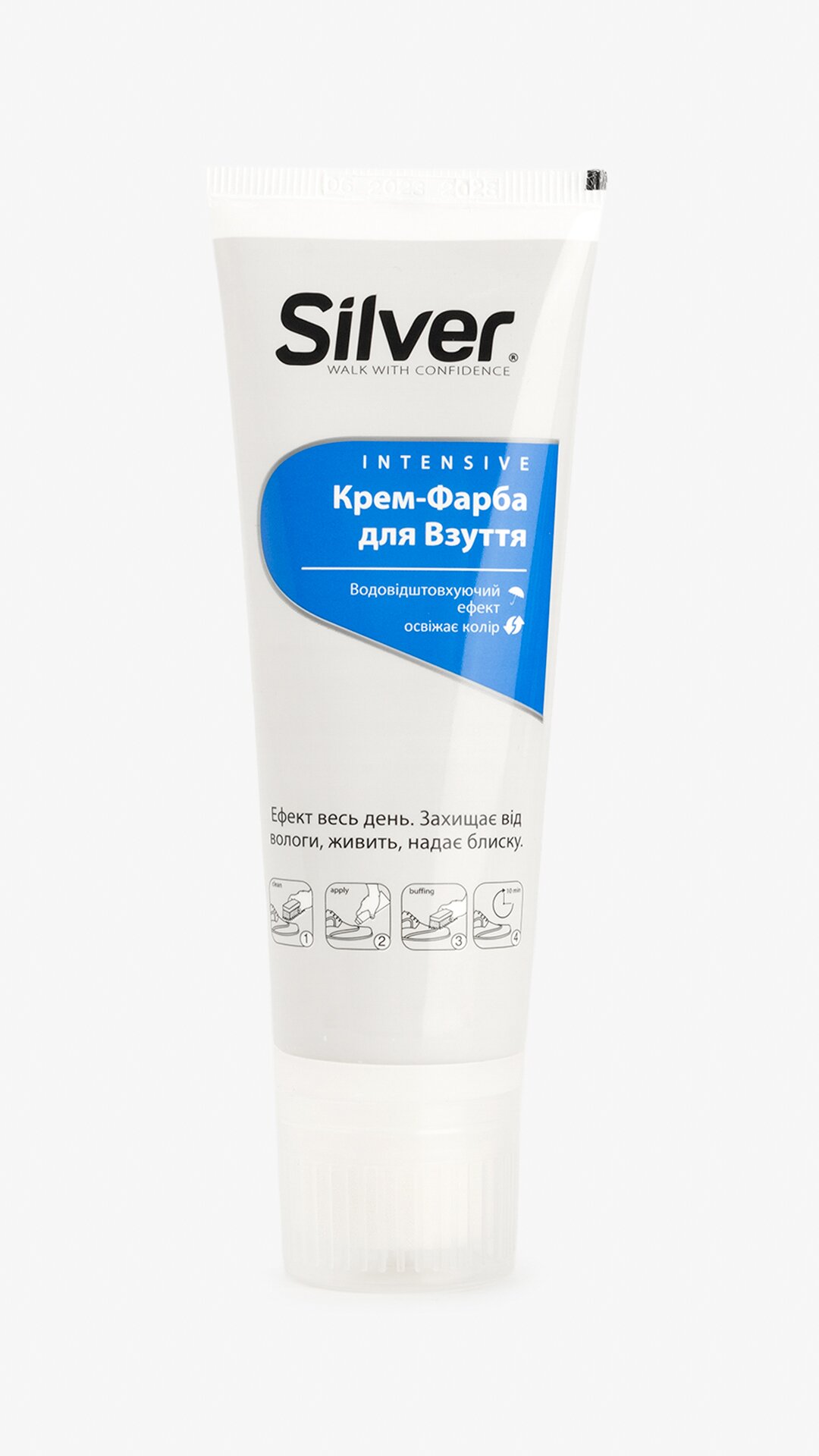Купити Крем-фарба для взуття Silver 75 мл Білий Артикул: 8690757005629 Фото повноекранне №2
