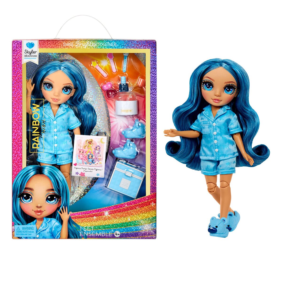 Кукла RAINBOW HIGH серии &quot;Junior High PJ Party&quot; - СКАЙЛЕР с аксессуарами 530947 Разноцветный (6900007420013)  Фото №0