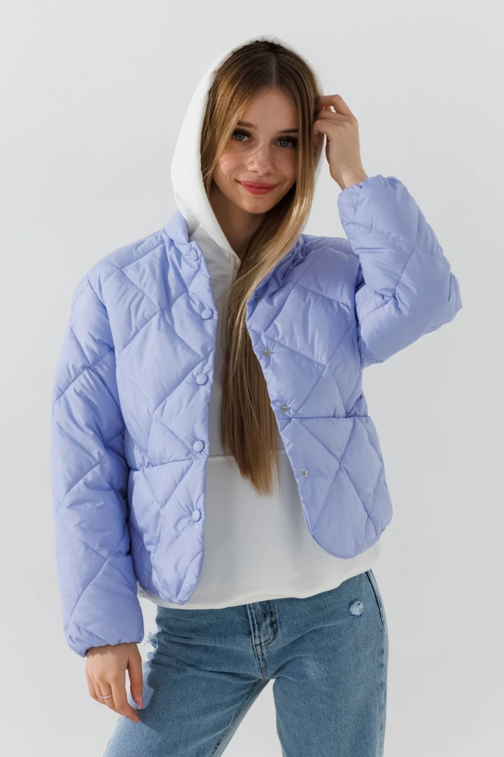 Купити Куртка для дівчинки LAWA GBC02333 158 см Блакитний Артикул: 2000991031746 Фото повноекранне №1