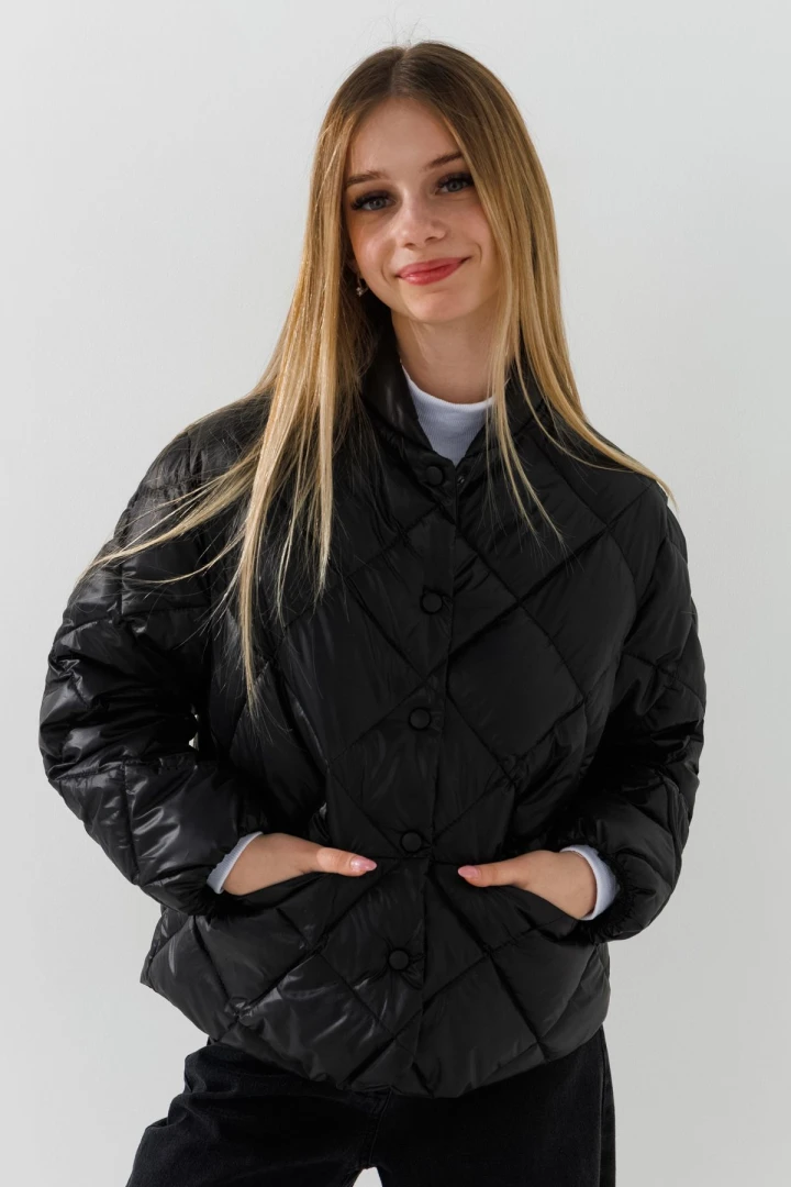 Купити Куртка для дівчинки LAWA GBC02333 122 см Чорний Артикул: 2000991033337 Фото повноекранне №3