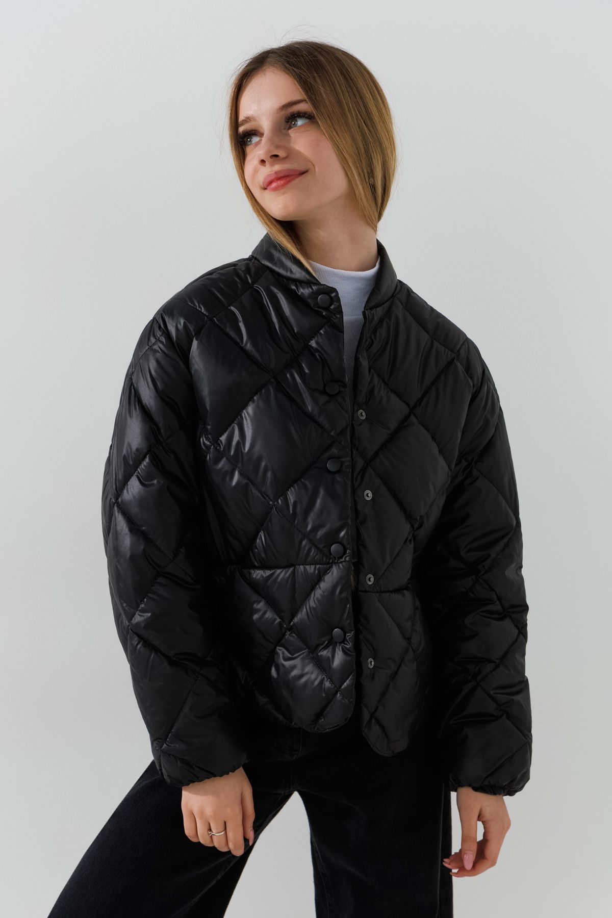 Куртка для дівчинки LAWA GBC02333 122 см Чорний  Фото №0
