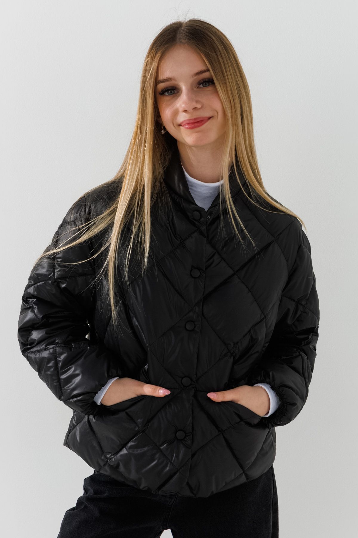 Куртка для дівчинки LAWA GBC02333 122 см Чорний  Фото №3