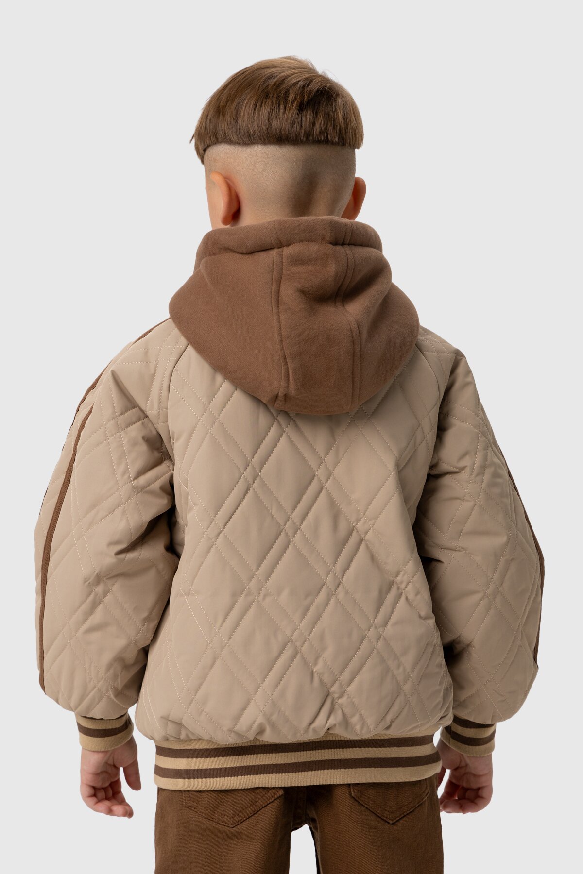 Куртка для хлопчика XZKAMI 8892 110 см Бежевий (2000989984870D)  Фото №4