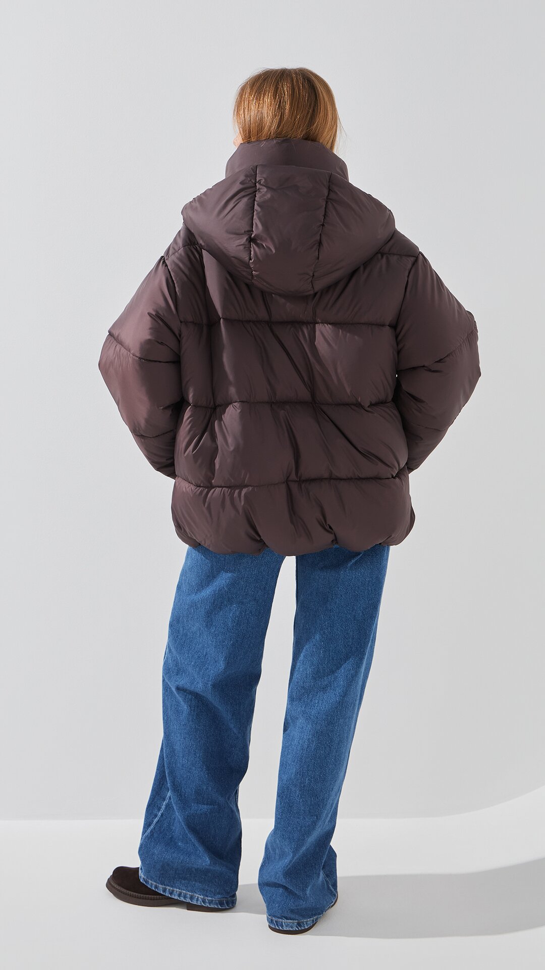 Купити Куртка однотонна жіноча LAWA WBC02422 XL/2XL Коричневий Артикул: 2888000014474 Фото повноекранне №5