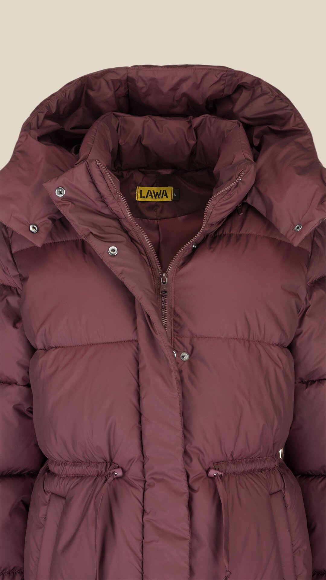 Купити Куртка однотонна жіноча LAWA WBC02480 L Бордовий Артикул: 2888000015976 Фото повноекранне №9
