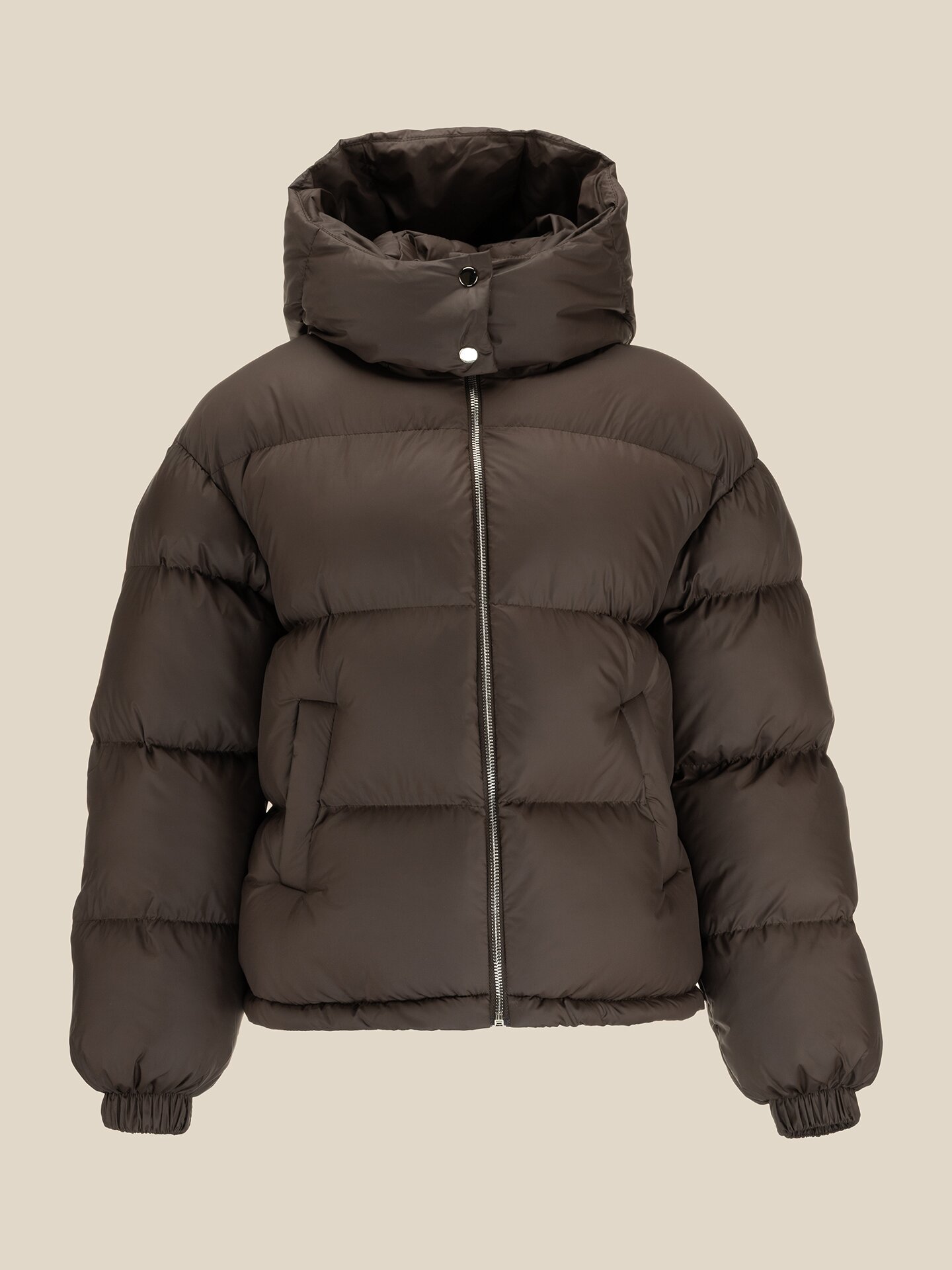 Купити Куртка однотонна жіноча LAWA WBC02529 XS Мокко Артикул: 2000999653391 Фото повноекранне №1